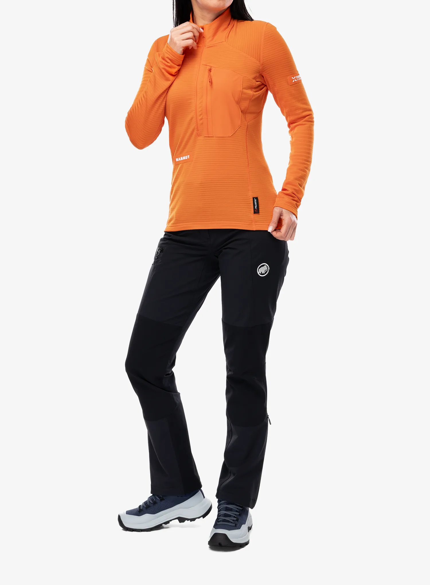 Mammut Eiger Nordwand Advanced FL Half Zip Pull Női pulóver - orange