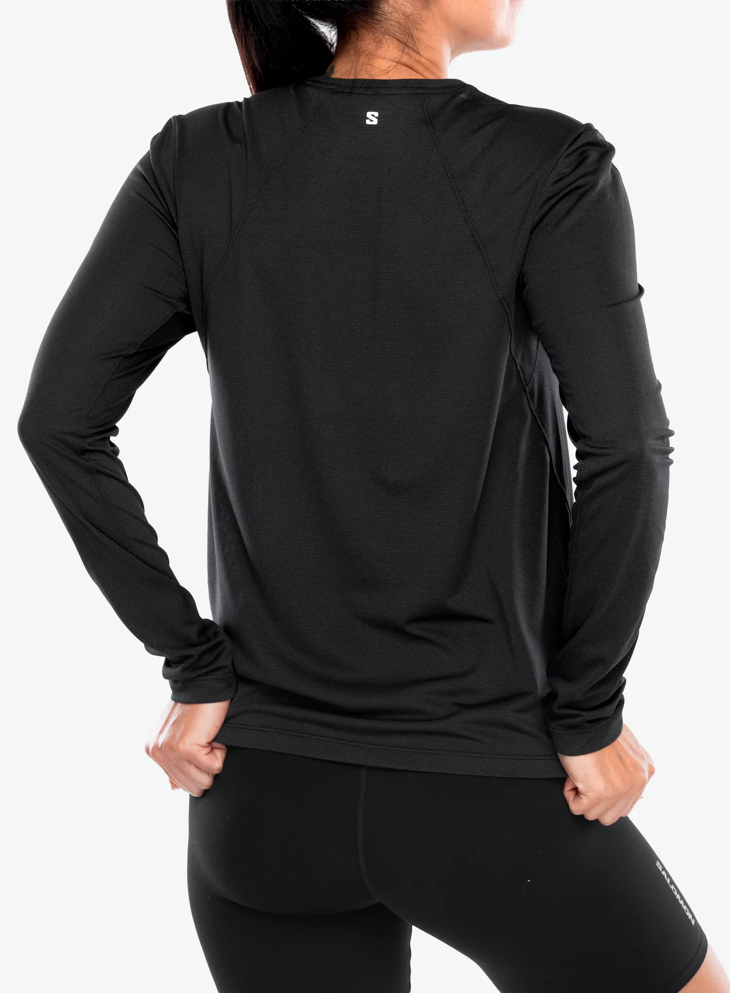 Salomon Shkout Core LS Tee Női pulóver - deep black