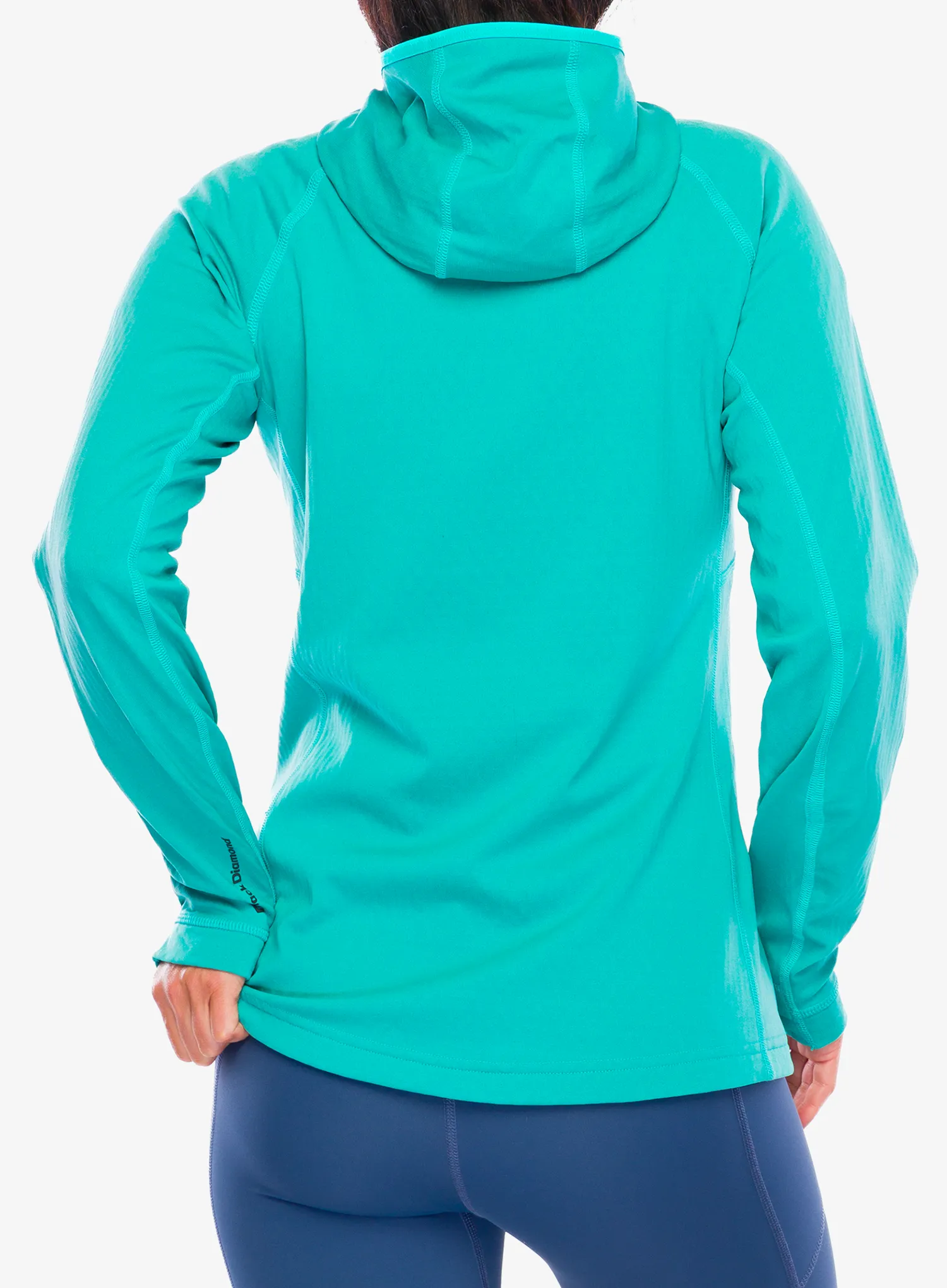 Black Diamond Coefficient Fleece Hoody Felső - dark patina