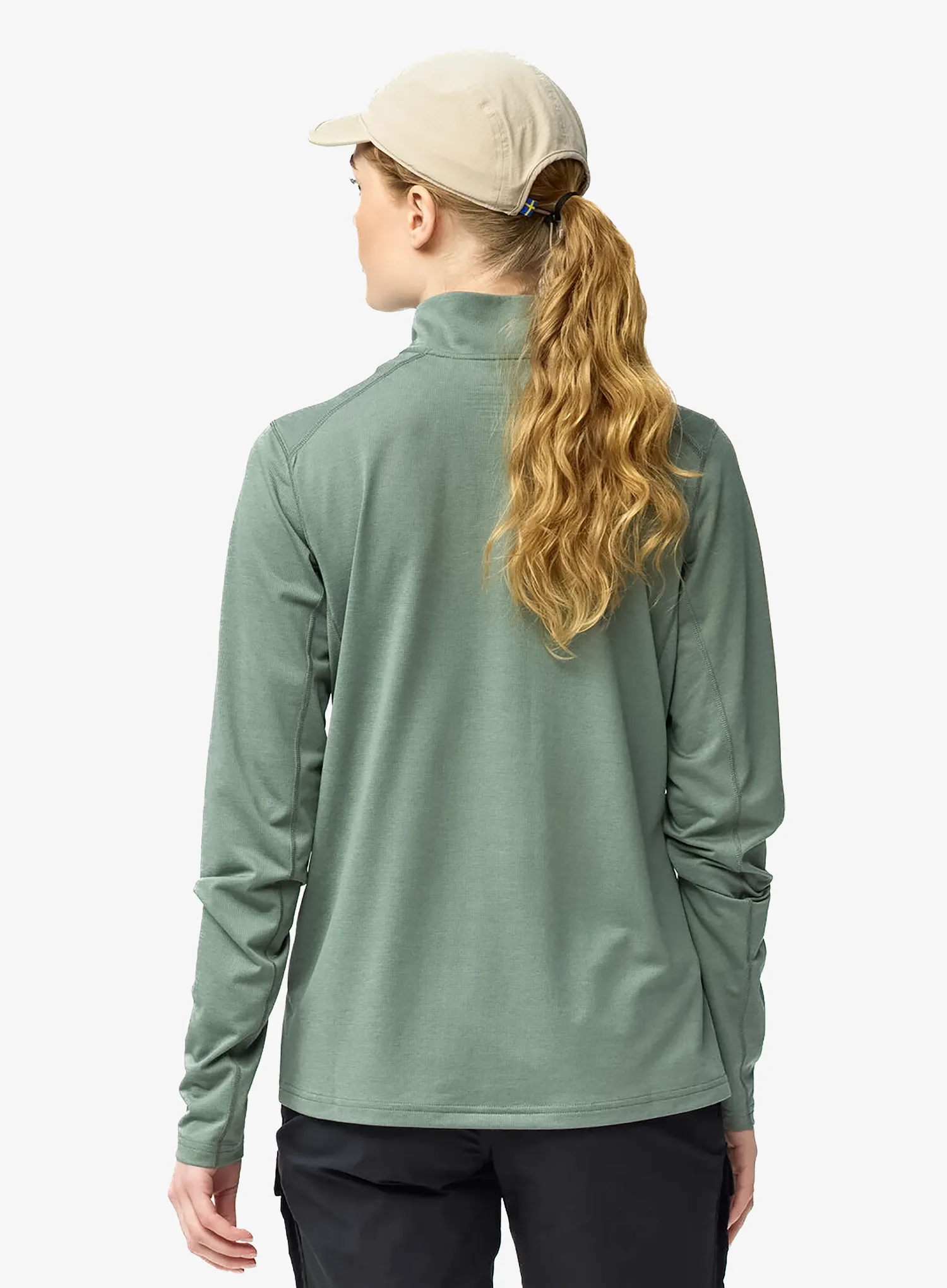 Fjallraven Abisko Day Hike Half Zip Női felső - patina green