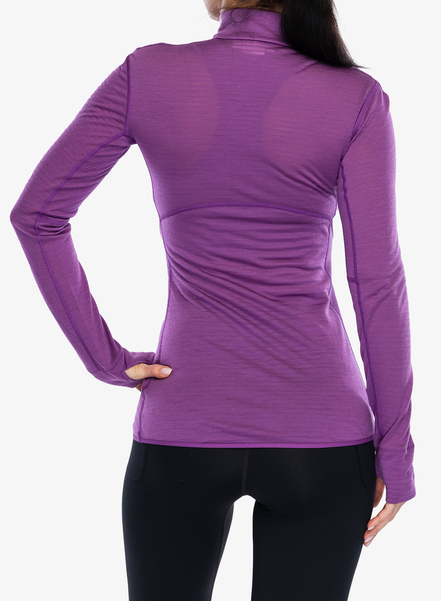 Icebreaker Merino 200 Realfleece Descender LS Half Zip Női felső - passion