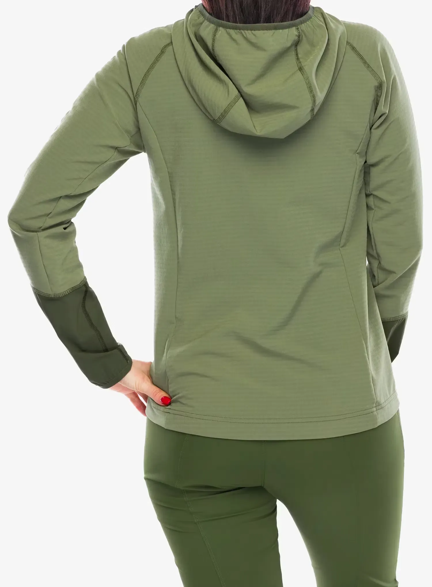 Mammut Madris Light ML Half Zip Hoody Női felső - marsh/dark marsh