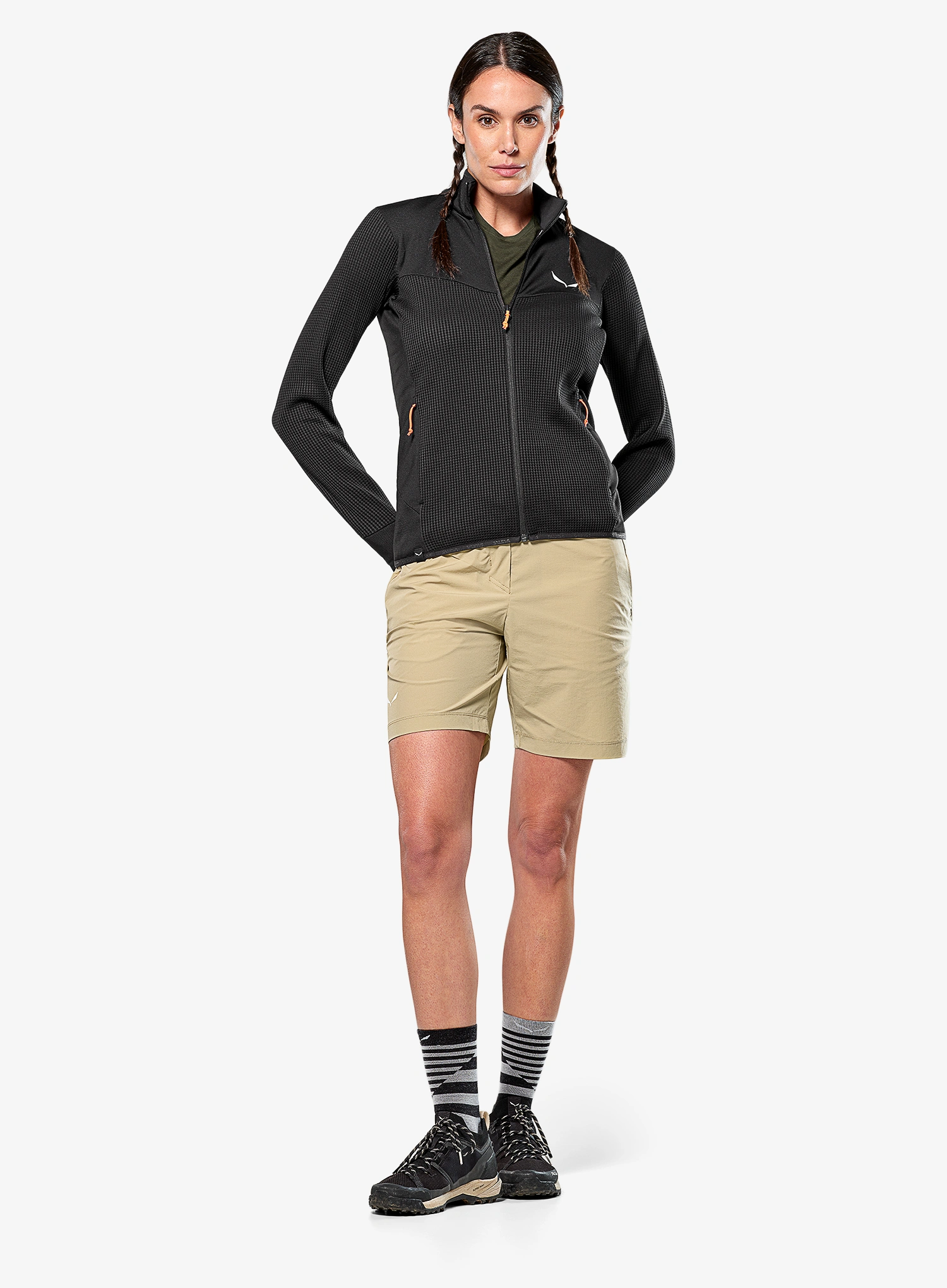 Salewa Puez Waffle Hyb PL Jacket  Női felső - black out