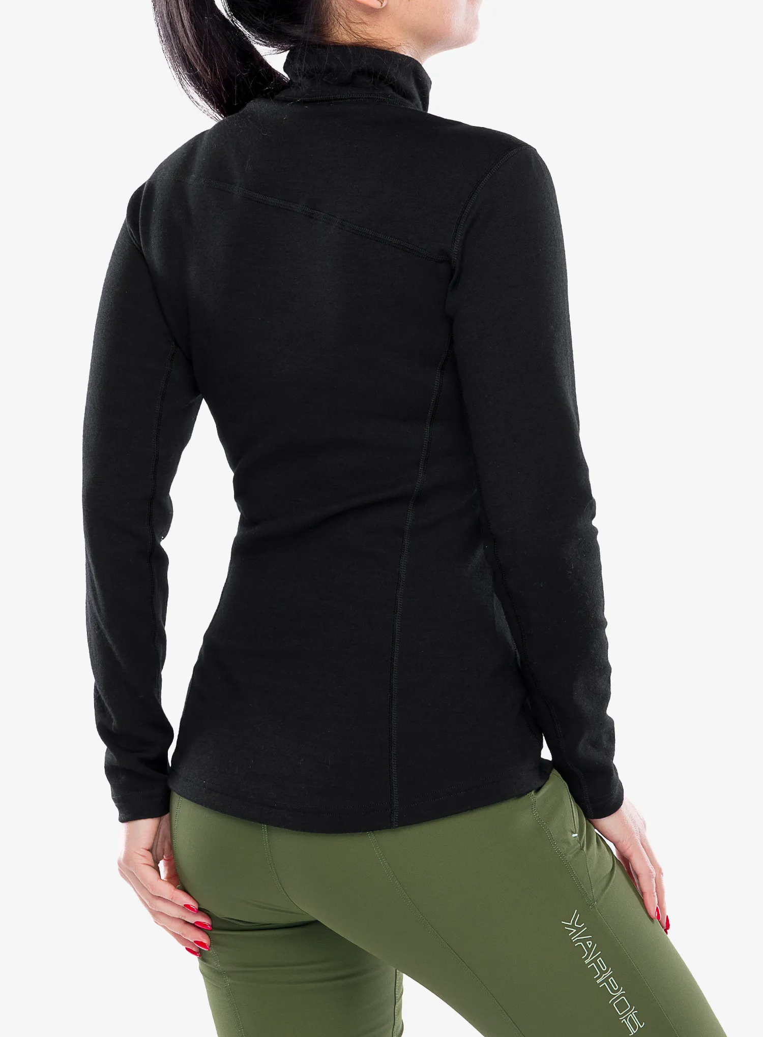 Sensor Merino Upper Sweatshirt Halfzip Felső - black