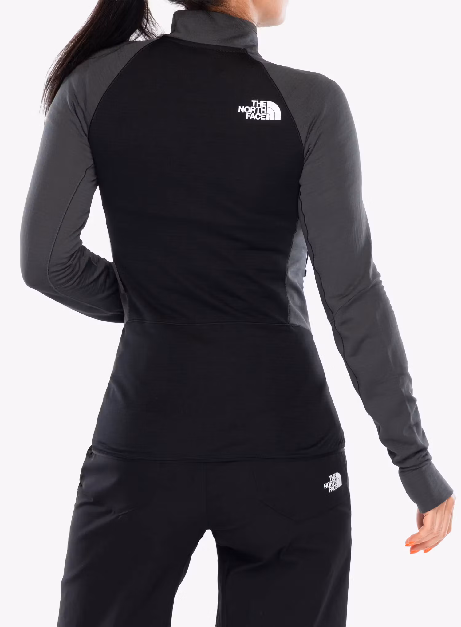The North Face Bolt Polartec Jacket Női felső - asphalt grey/tnf black