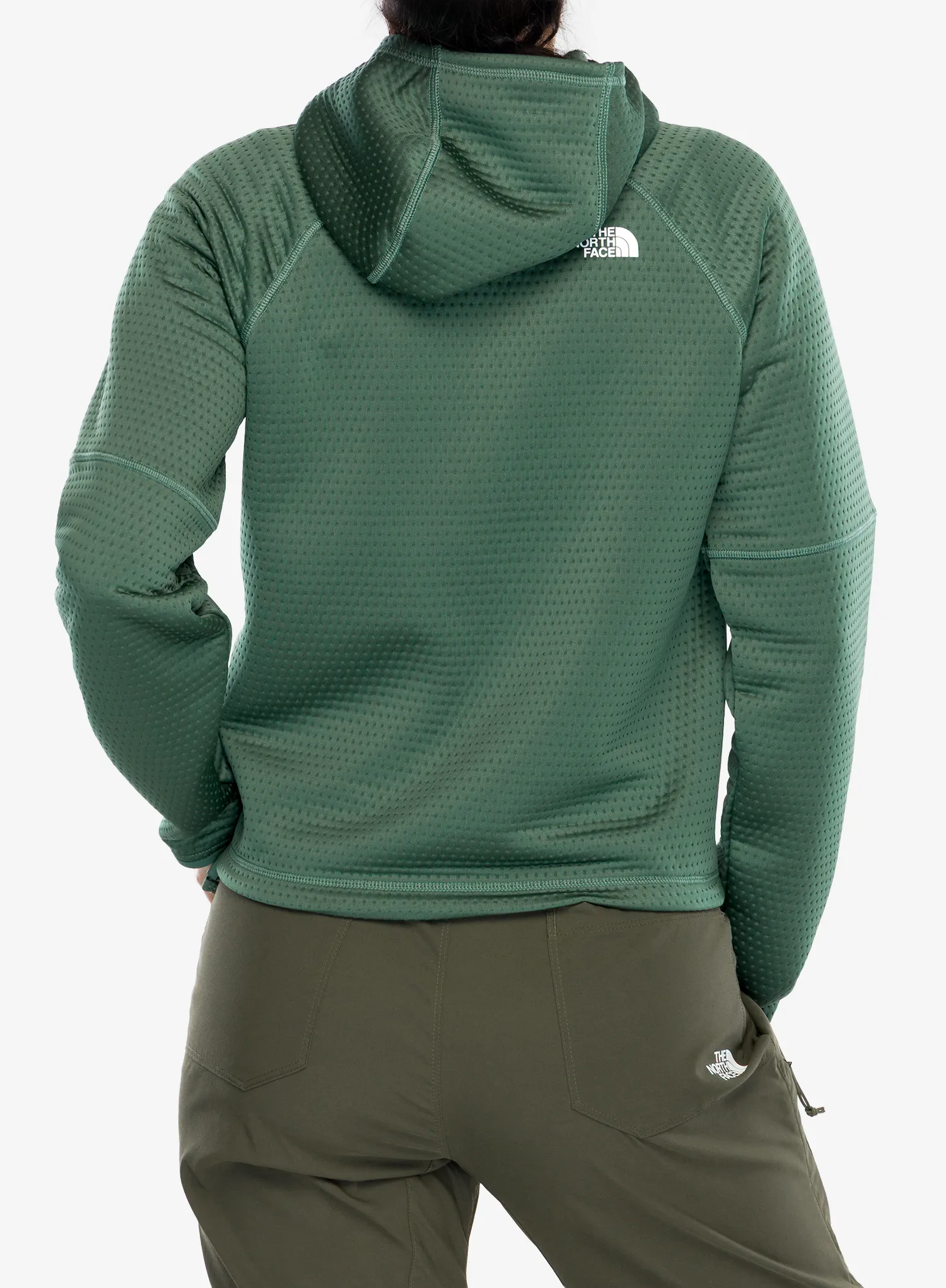 The North Face Dotknit Thermal FZ Hoodie Kapucnis női felső - duck green