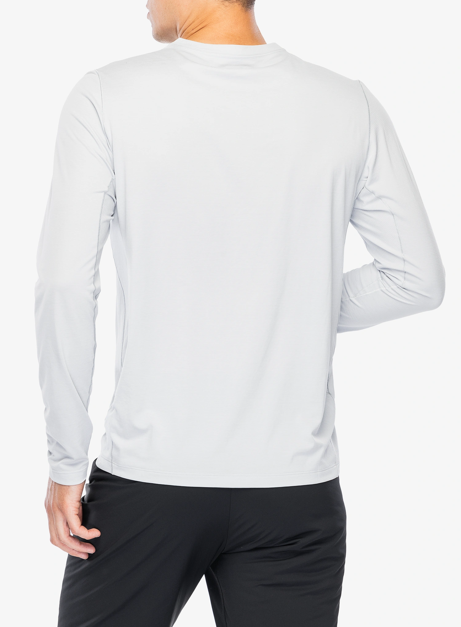 Arcteryx Cormac Logo LS Futófelső - solitude heather/void