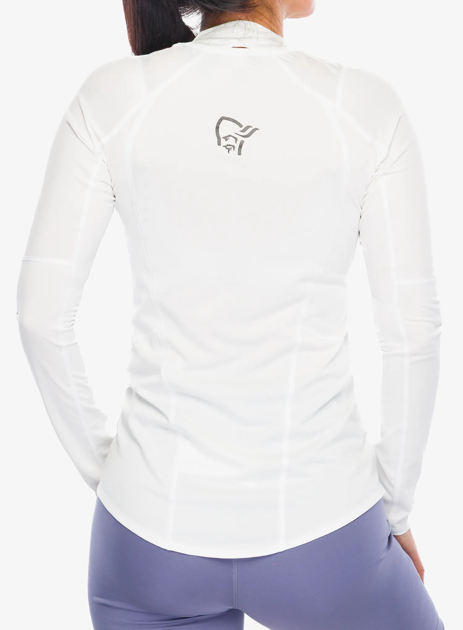 Norrona Senja Equaliser Lightweight Long Sleeve Női futófelső - snow white