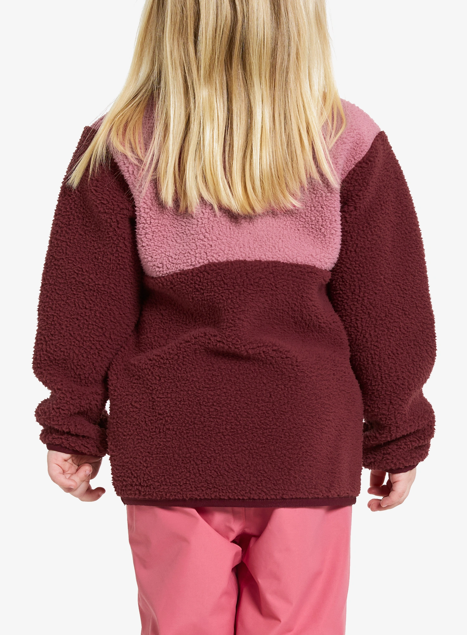 Didriksons Gosig Halfzip Gyermek pulóver - anemon red