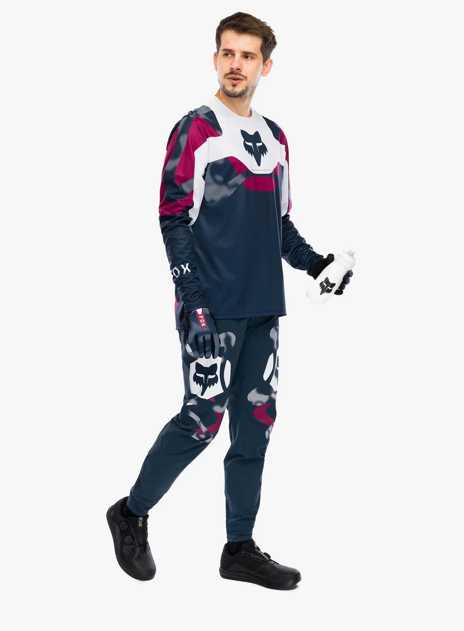 Fox Ranger LS Jersey Tactile Kerékpáros felső - white