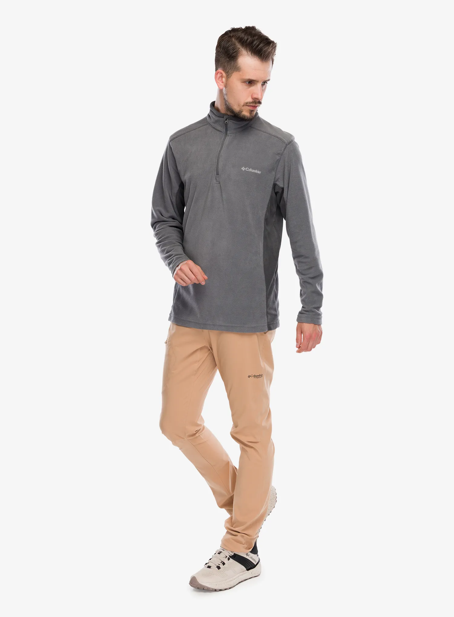 Columbia Klamath Range II 1/2 Zip Polárfelső - city grey/shark