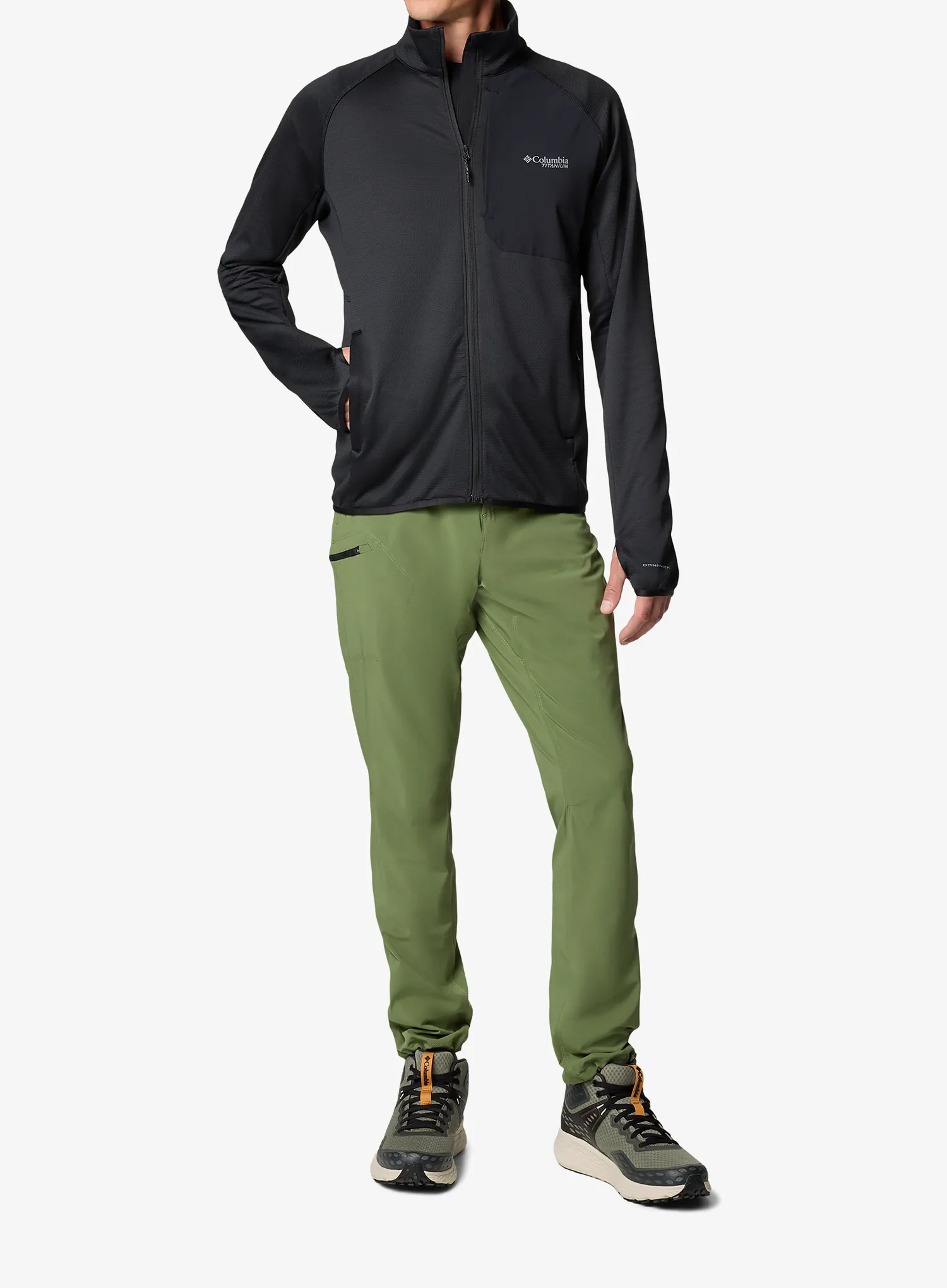 Columbia Triple Canyon Grid Fleece Full Zip II Polárfelső - black