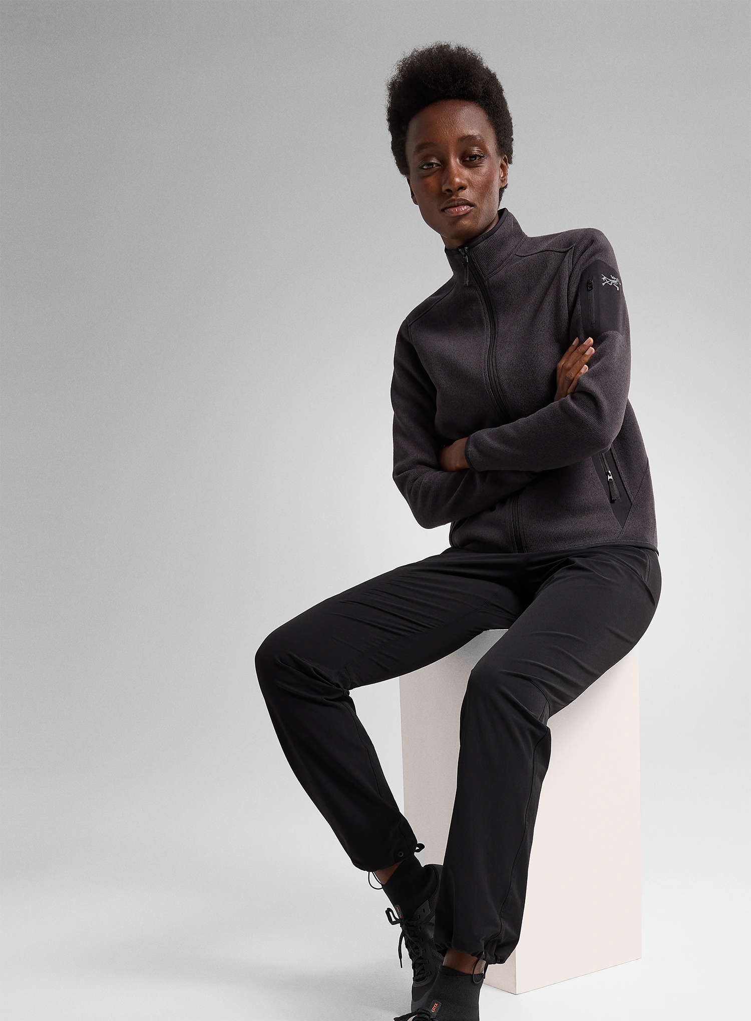 Arcteryx Covert Cardigan Női polárfelső - black