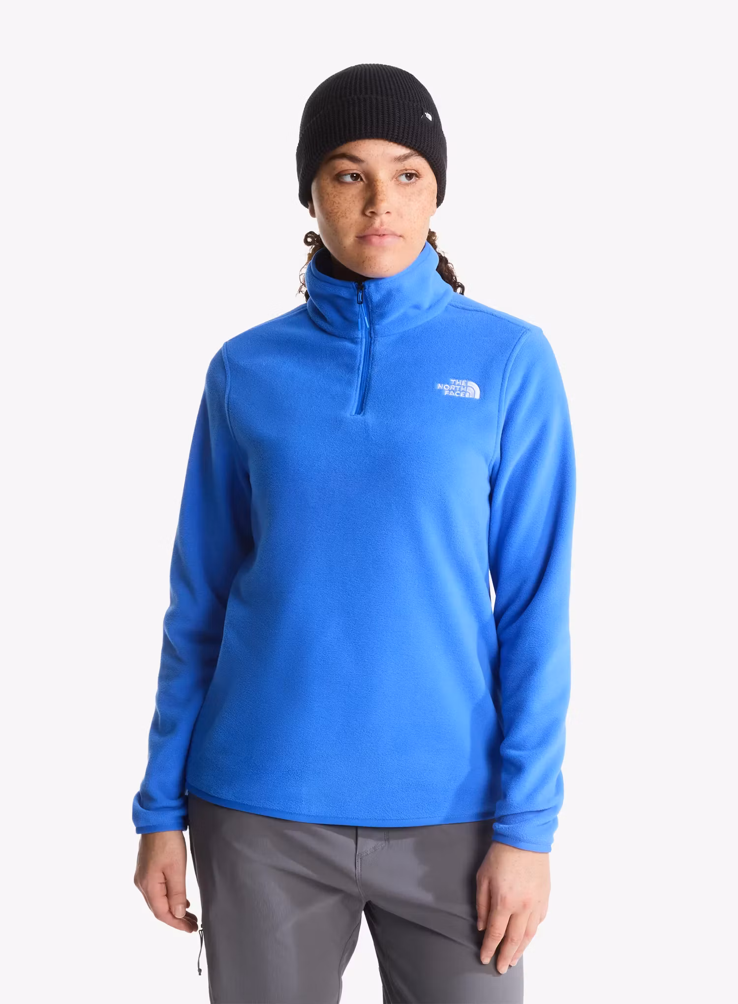 The North Face Glacier Fleece 1/4 Zip Jacket Női polárfelső - active blue