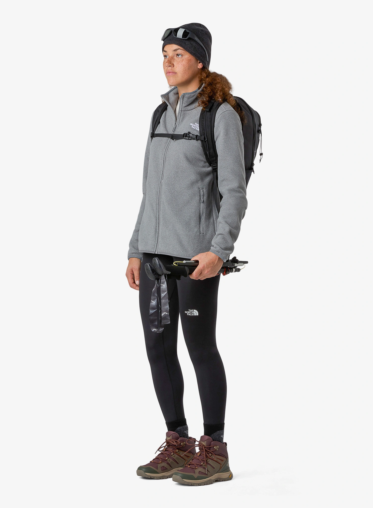 The North Face Glacier Fleece Jacket Női polárfelső - tnf mid grey heather