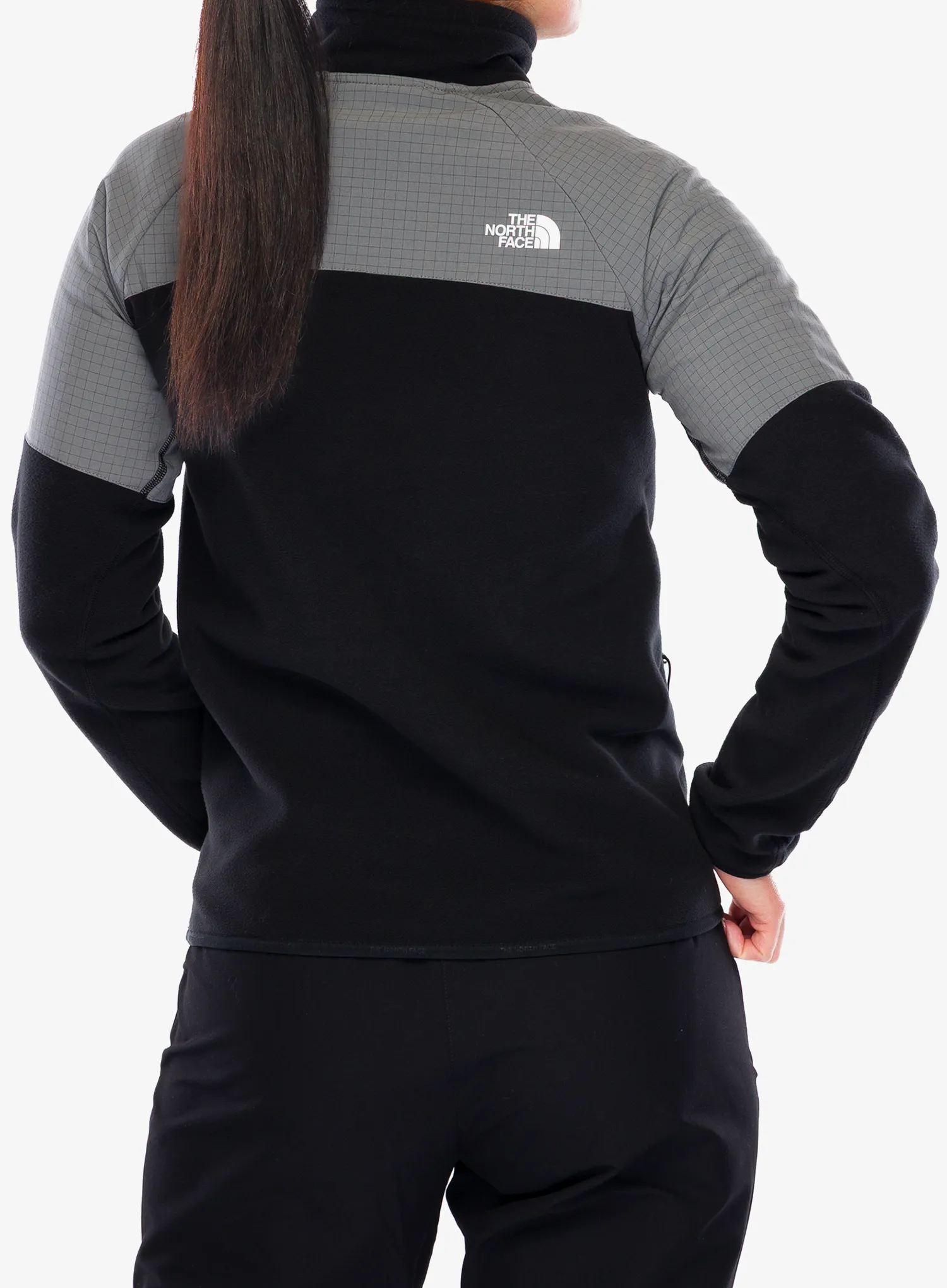 The North Face Glacier Heavyweight 1/2 Zip Jacket Női polárfelső - tnf black/smoked pearl