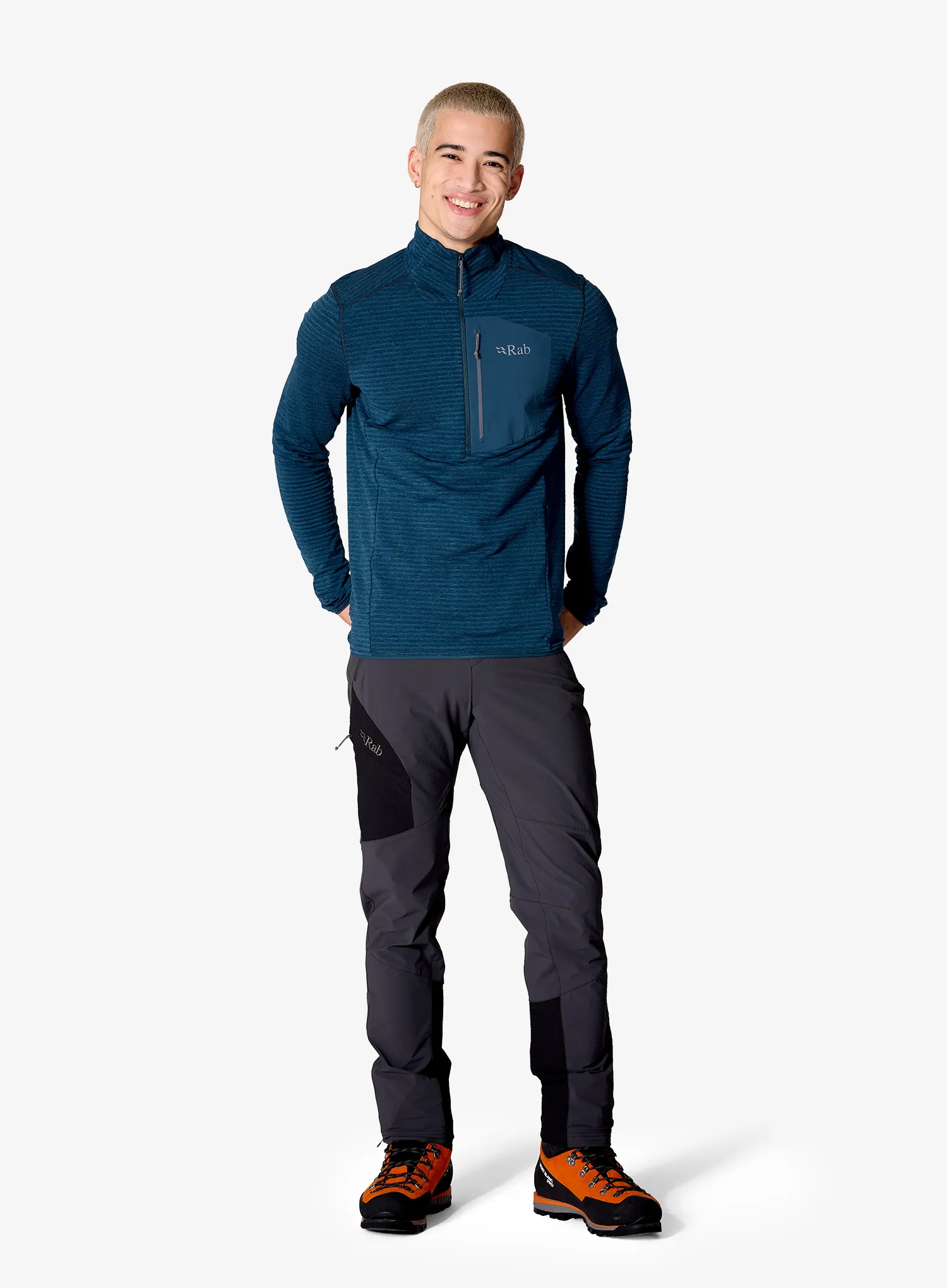 Rab Modulus Hoody Polárfelső - tempest blue