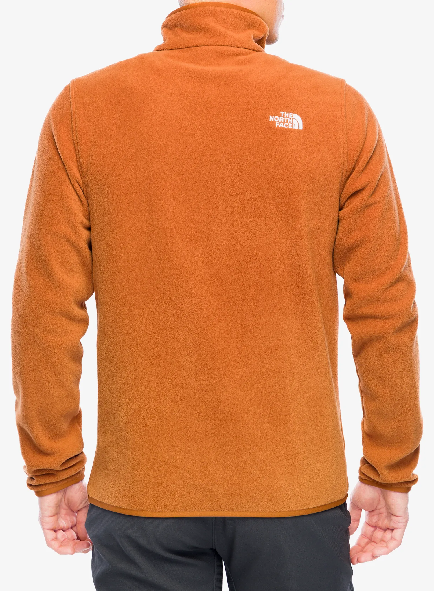 The North Face Glacier Fleece 1/4 Zip Jacket Polárfelső - burnt umber
