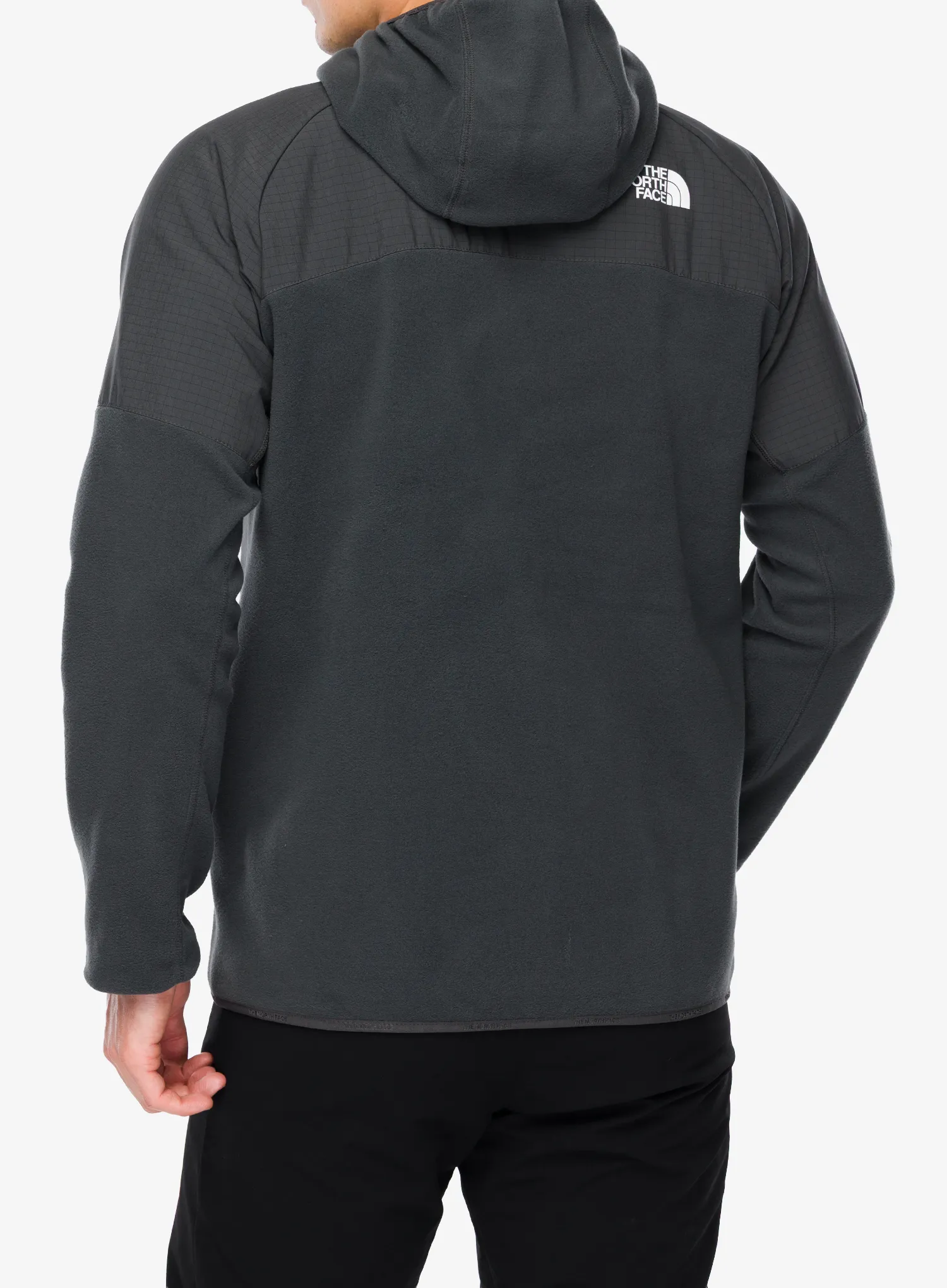 The North Face Glacier Heavyweight Full Zip HD Polárfelső - asphalt grey/tnf black