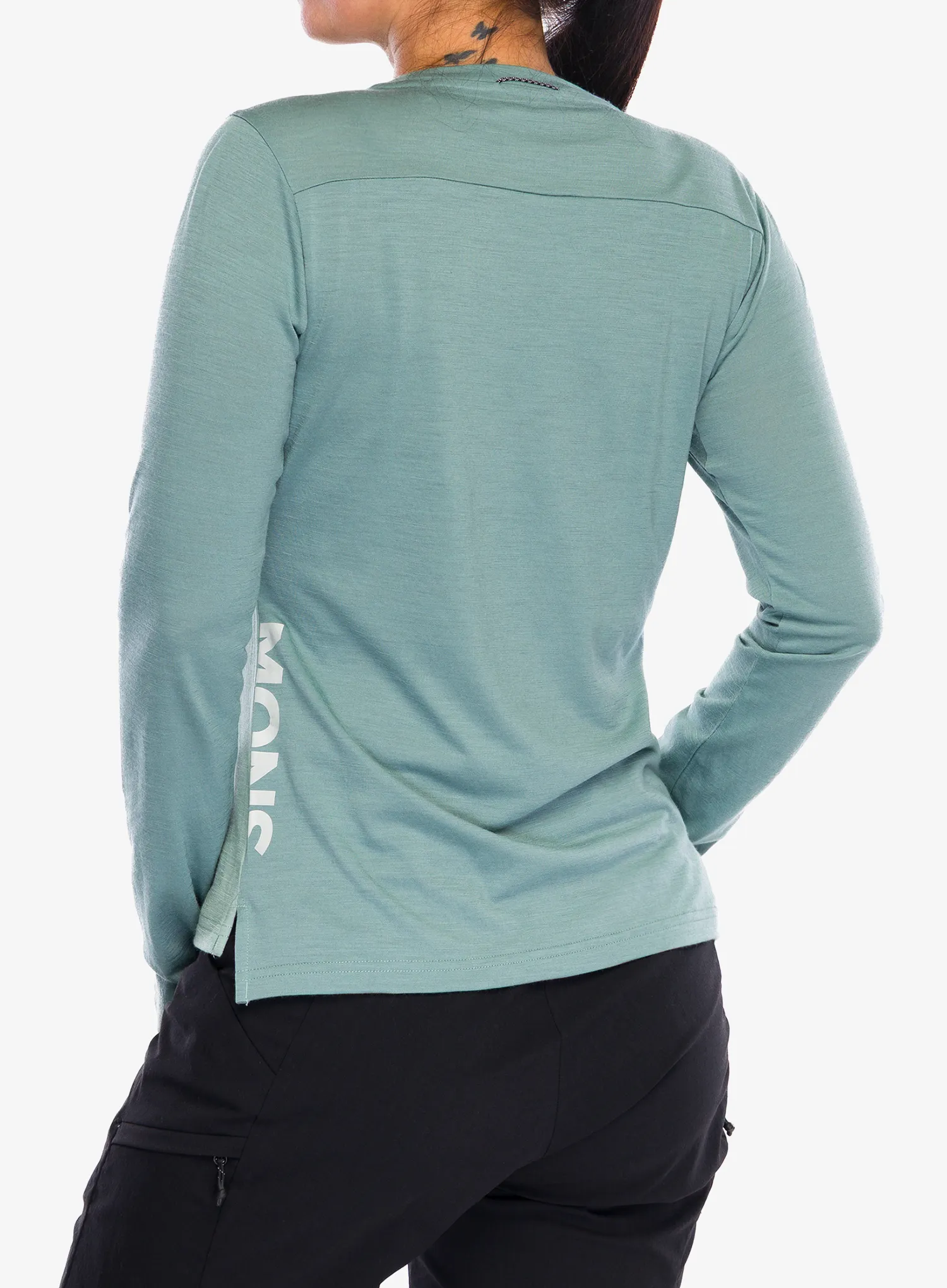 Mons Royale Diversion Merino Bike Jersey Long Sleeve Női kerékpáros felső - dew/desert sage
