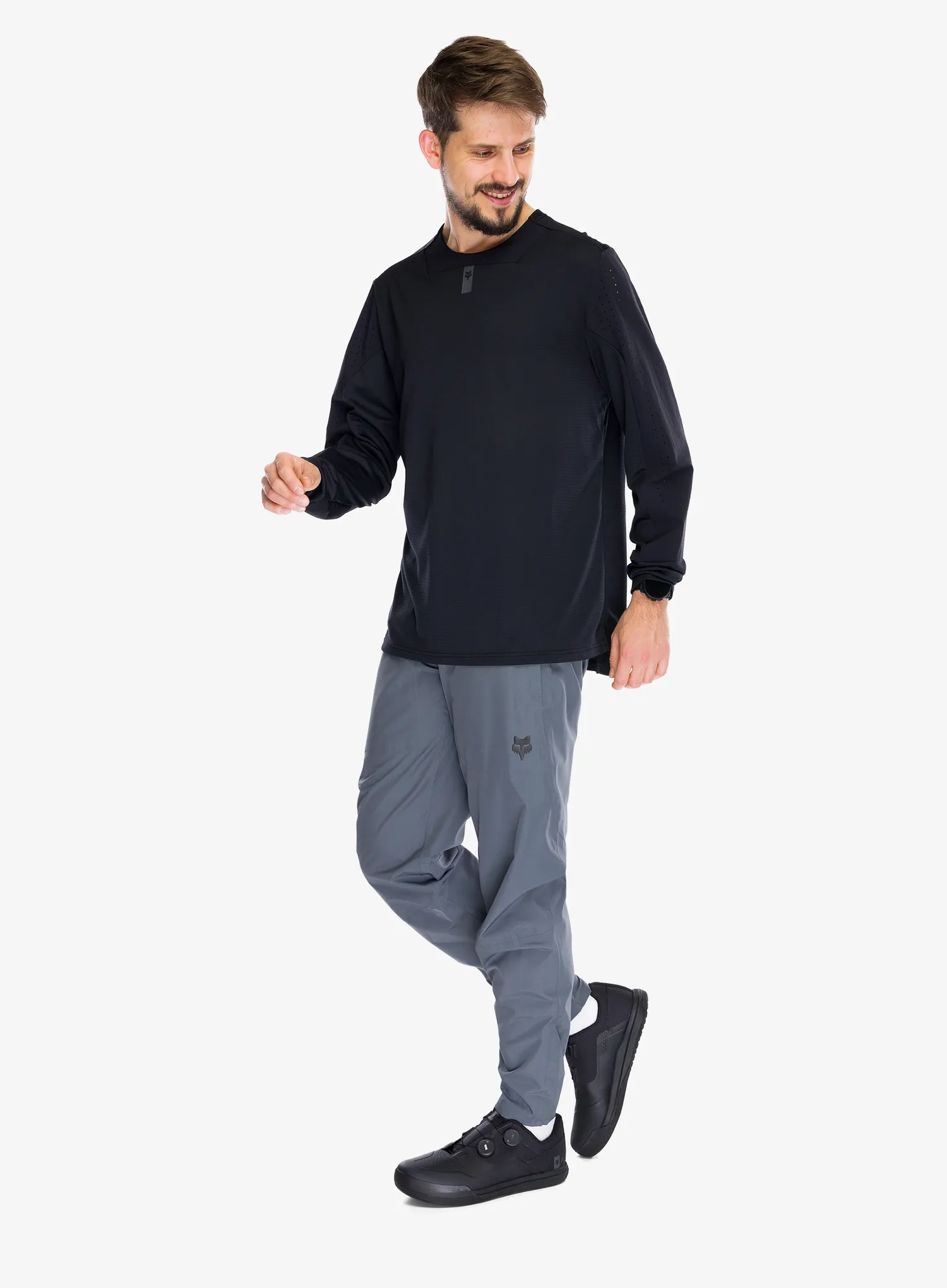 Fox Defend LS Jersey Kerékpáros felső - black