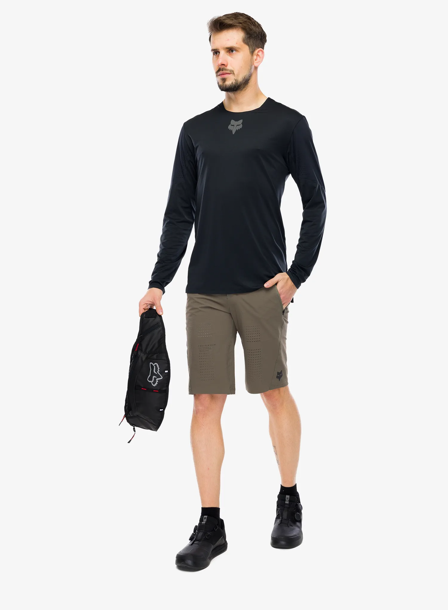 Fox Flexair LS Jersey Kerékpáros felső - black