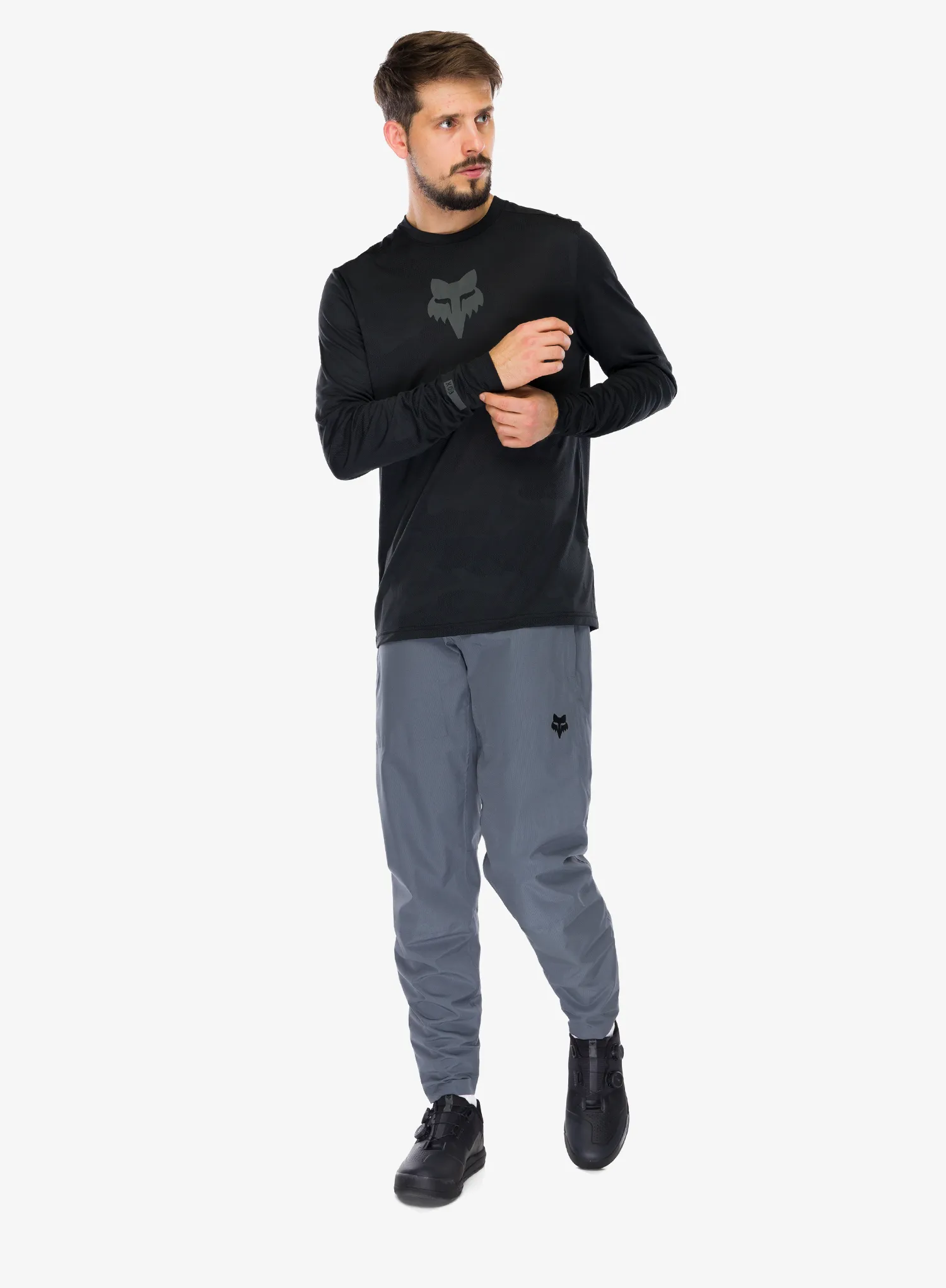 Fox Ranger Tru Dri LS Jersey Kerékpáros felső - black