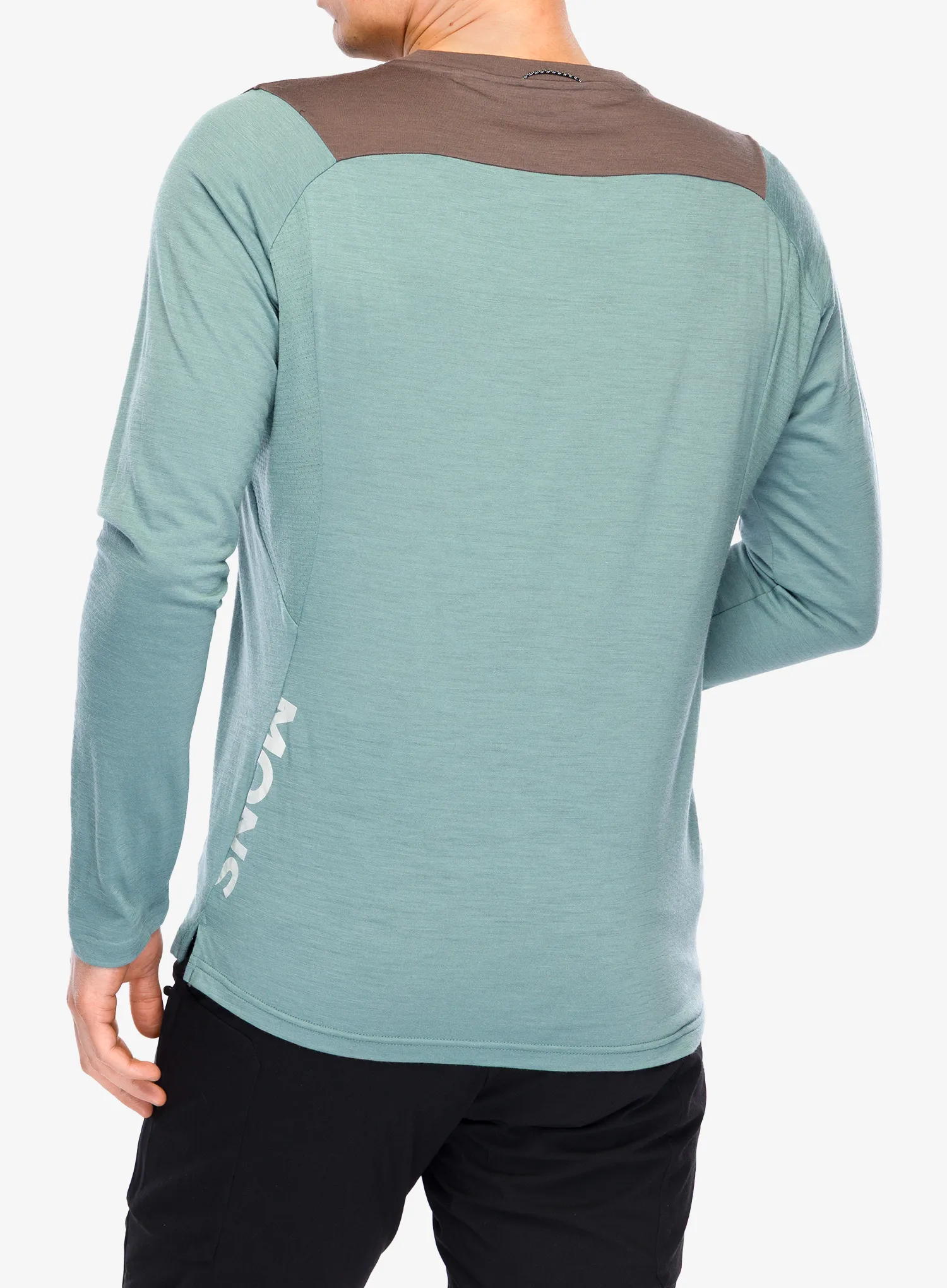Mons Royale Diversion Merino Bike Jersey Long Sleeve Kerékpáros felső - desert sage/iron