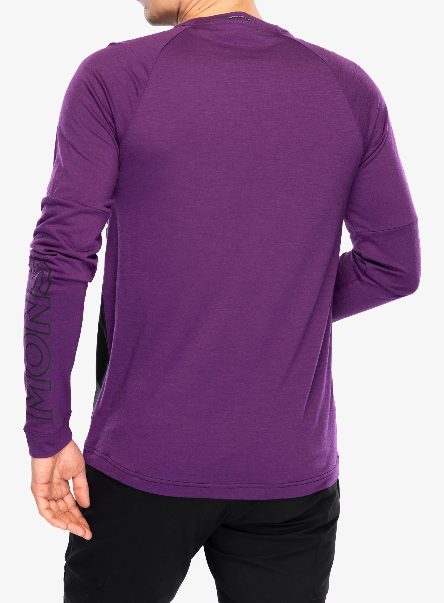 Mons Royale Tarn Merino Bike Wind Jersey Kerékpáros felső - black/boysenberry