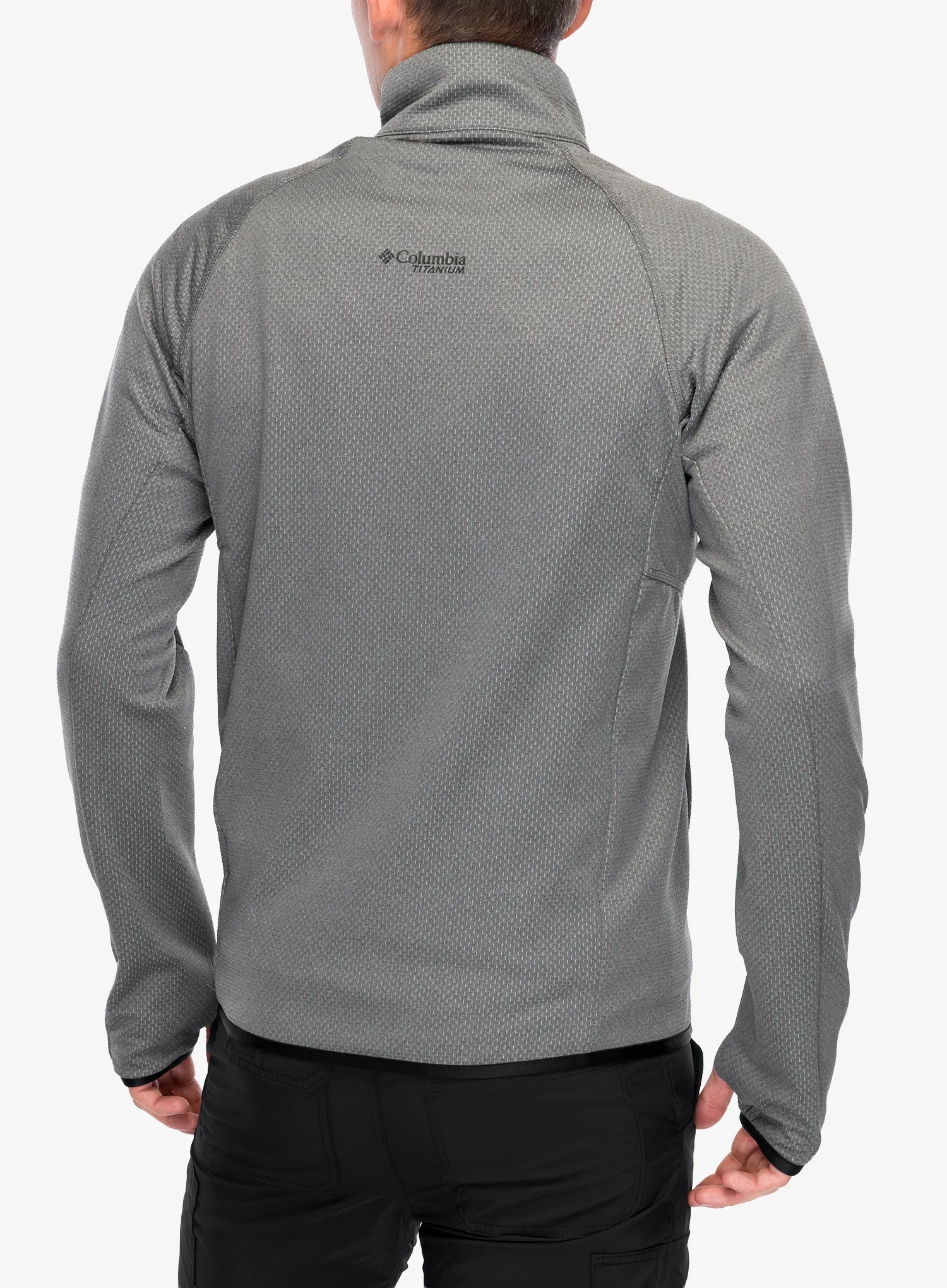 Columbia Triple Canyon Grid Fleece Full Zip II Cipzáras felső - city grey