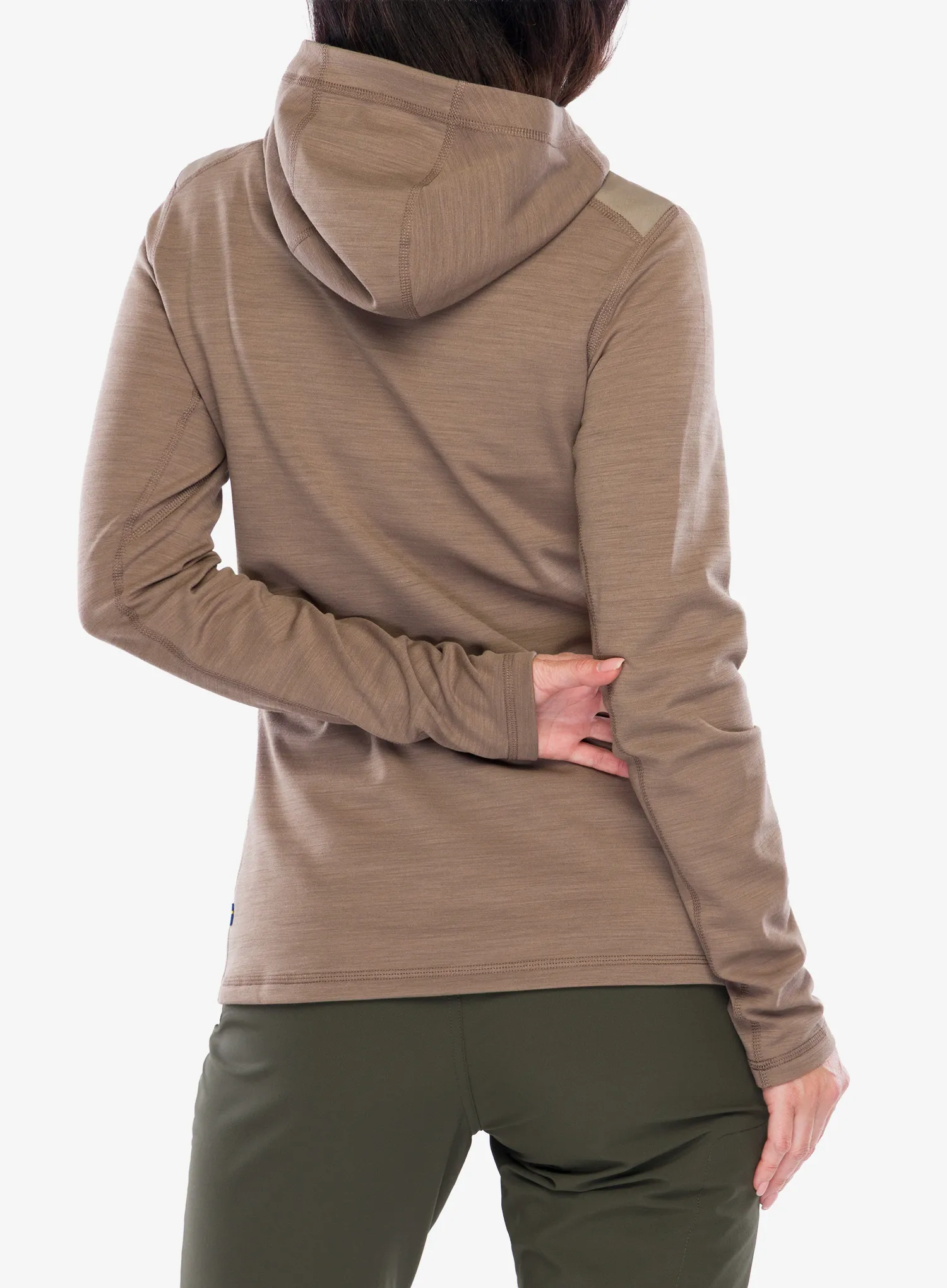 Fjallraven Keb Fleece Hoodie Cipzáras női felső - sude brown