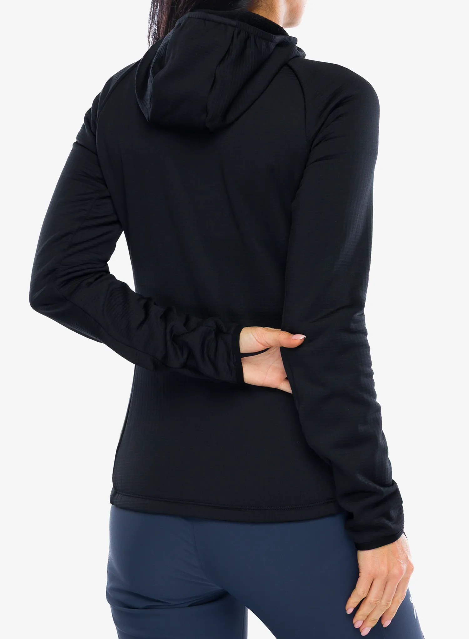 Montura Fadis Grid Hooded Maglia Cipzáras női felső - black/black