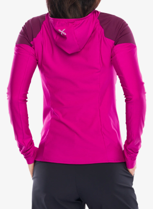 Montura Spitze Hooded Maglia Cipzáras női felső - baton rouge/wine red