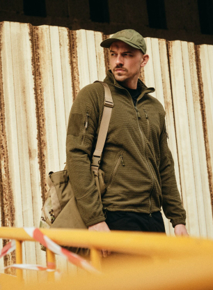 Helikon-Tex Alpha Tactical Grid Fleece Cipzáras felső - shadow grey