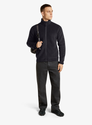 Icebreaker Merino Blend 800 RealFleece Classic Pile LS Zip Cipzáras felső - black
