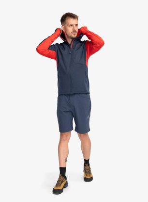 La Sportiva Chill Thermal Hoody Cipzáras felső - night sky/mountain red