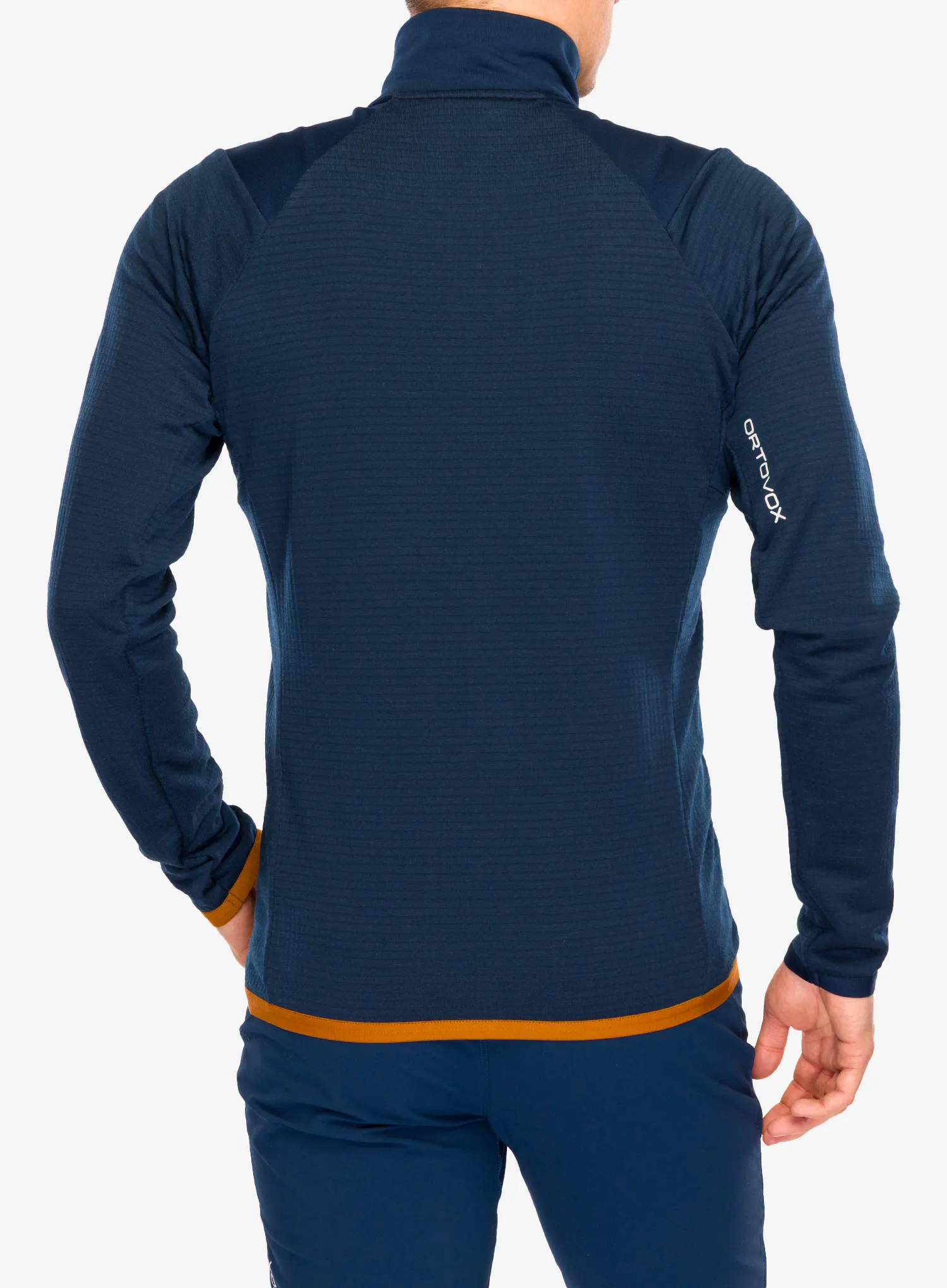 Ortovox Fleece Grid Jacket Cipzáras felső - deep ocean