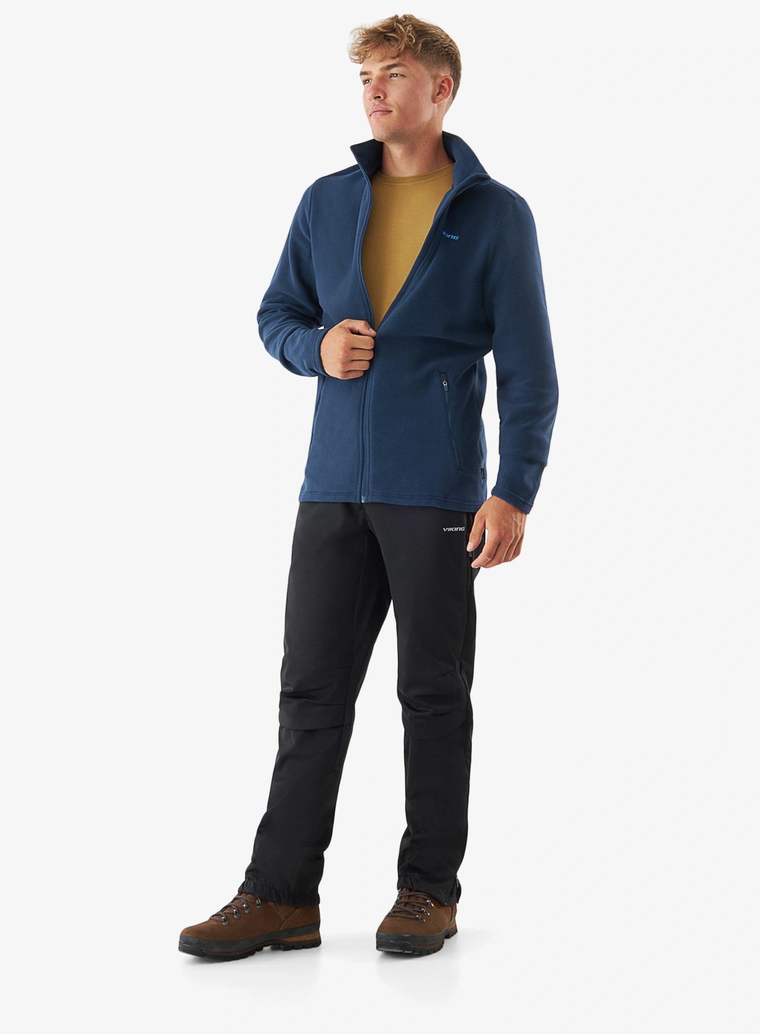 Viking Midlayer Fleece Tesero Polartec Cipzáras felső - navy
