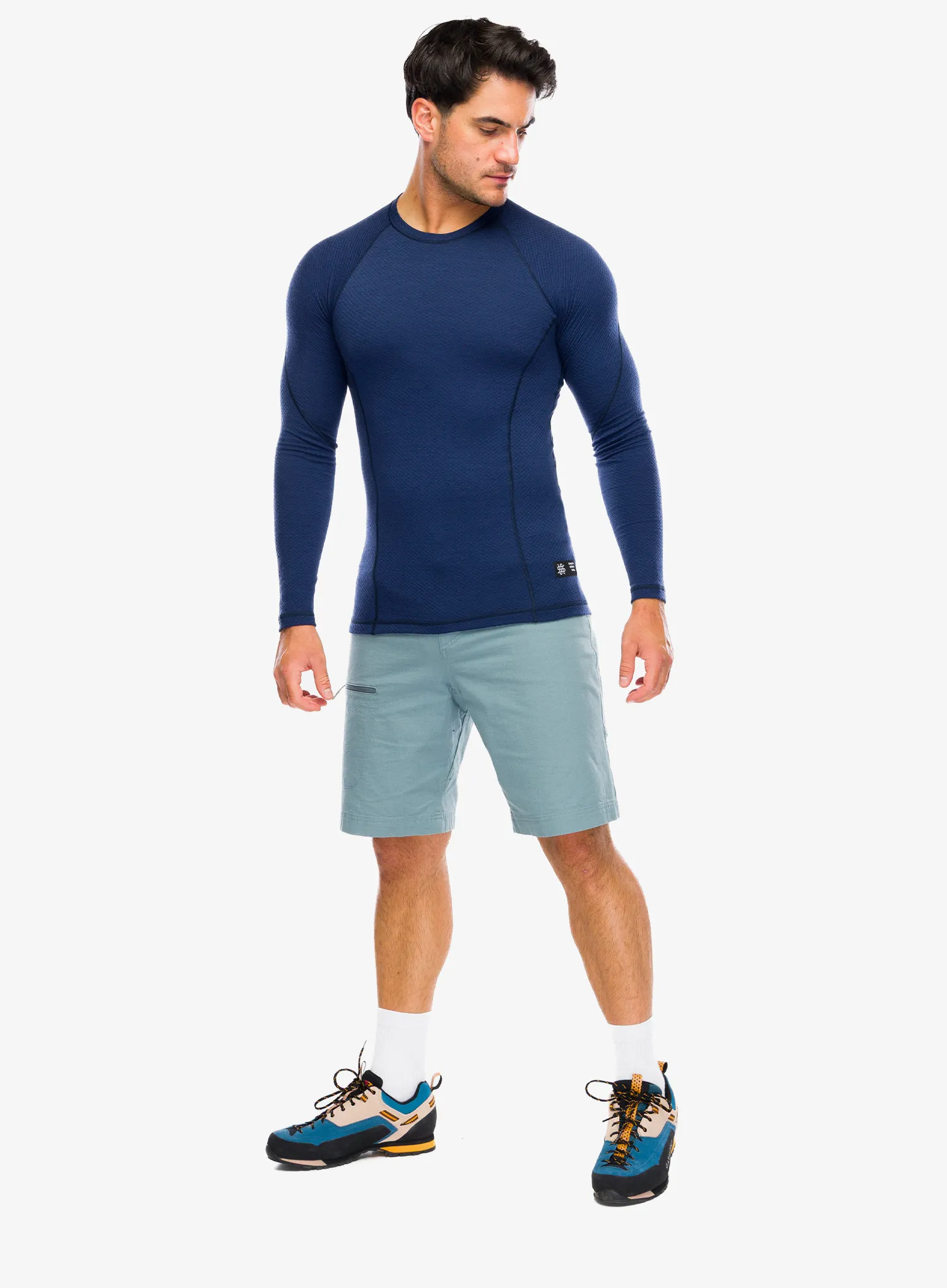 Sensor Merino DF Tee L/S Felső - deep blue
