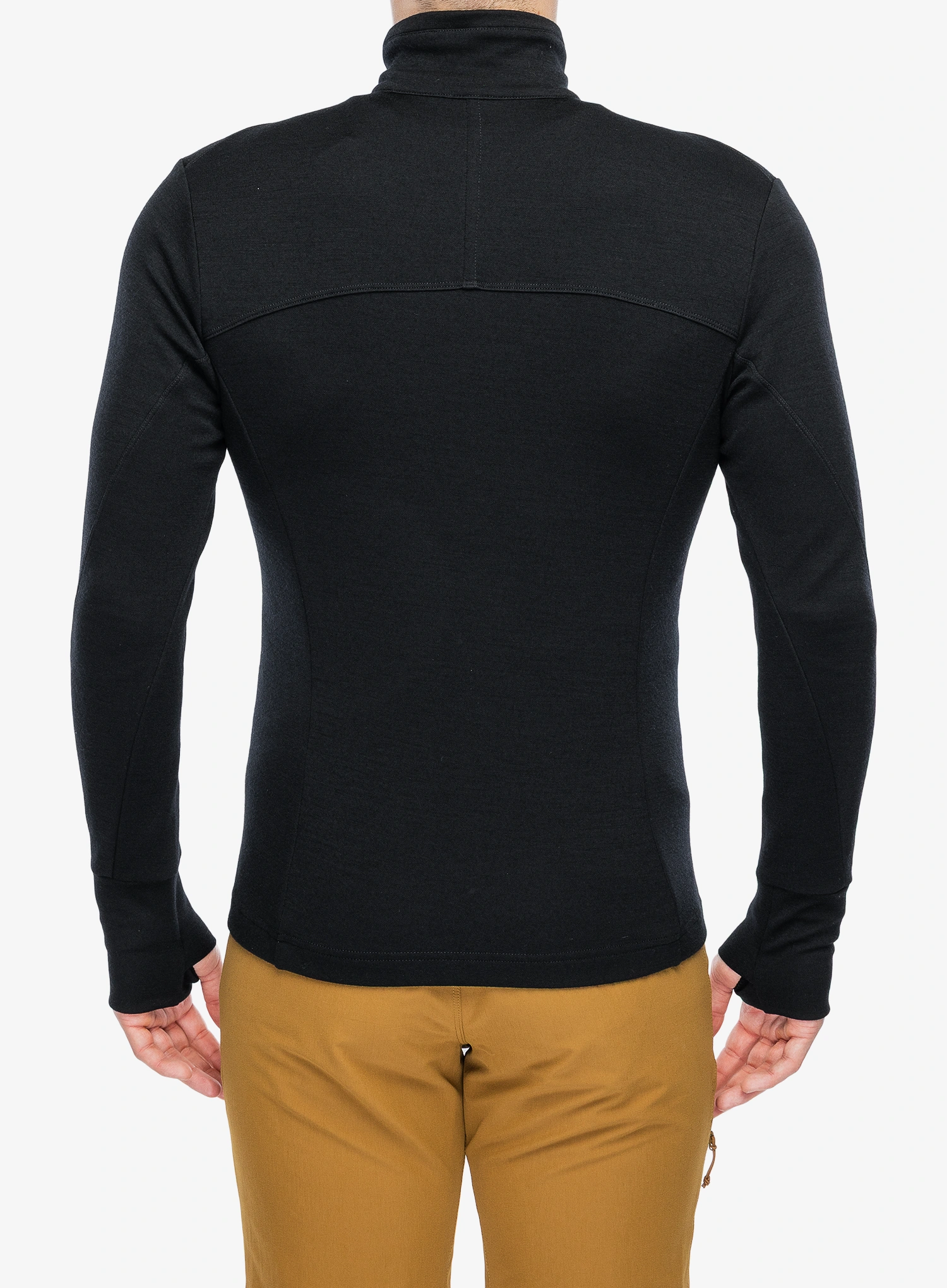 Sensor Merino Upper Fleece Full Zip Felső - black