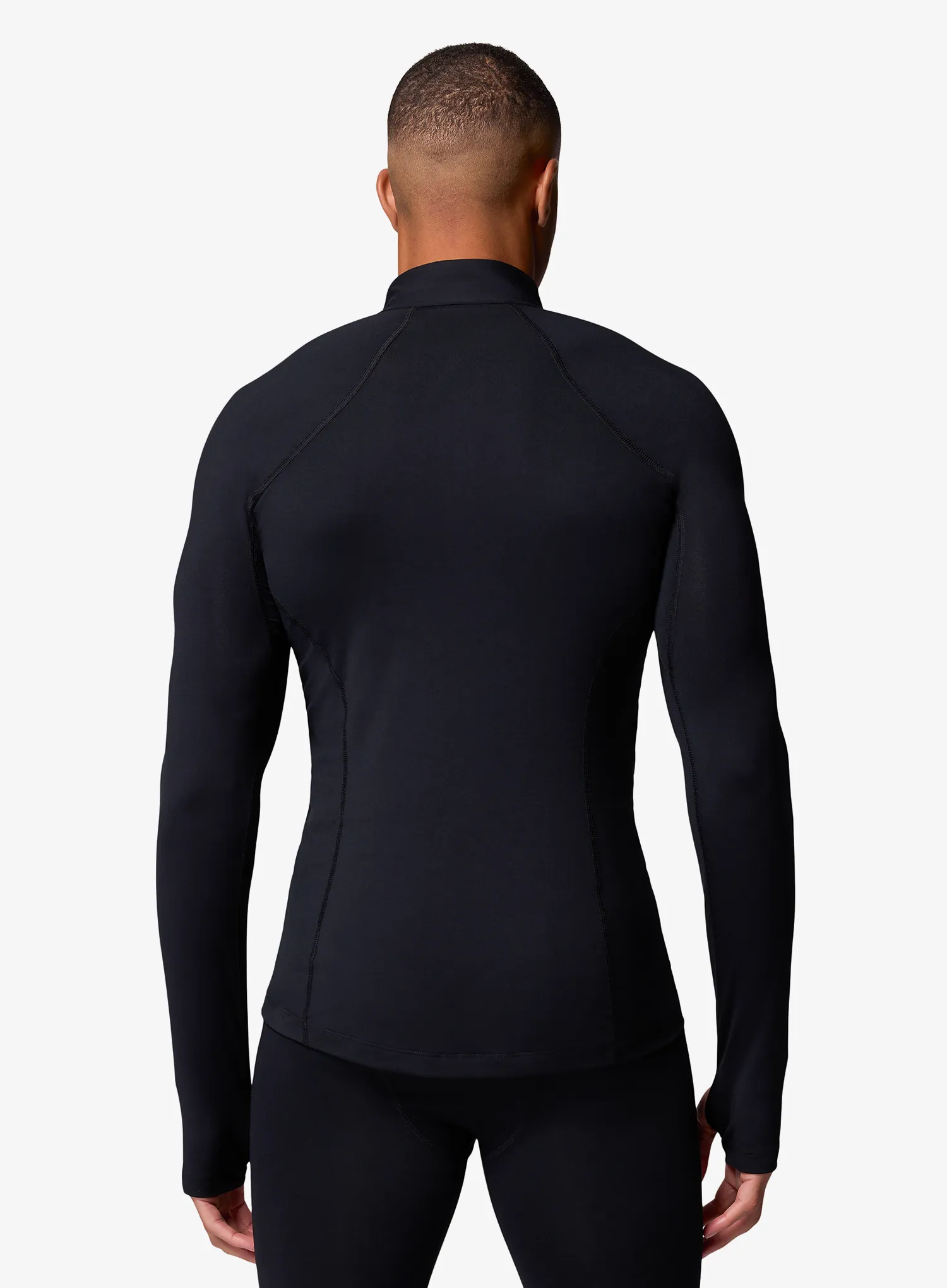 Columbia Midweight Stretch Long Sleeve Half Zip Termoaktív Felső - black
