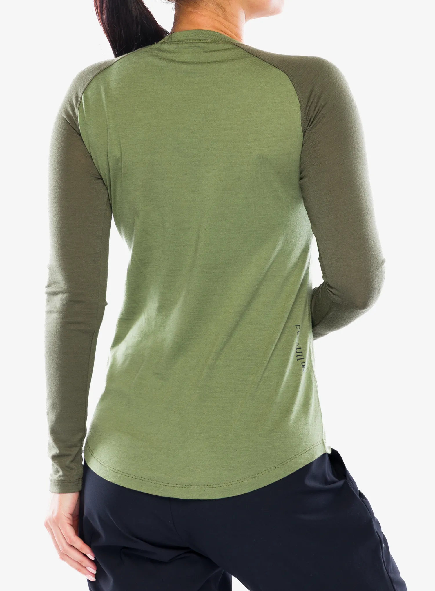 Norrona Femund Pureull Long Sleeve Termoaktív női felső - loden green