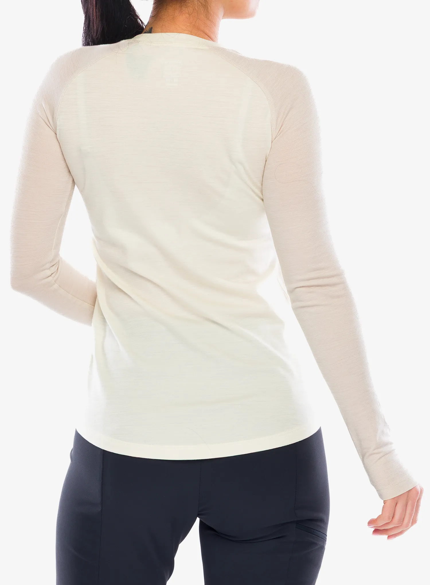 Norrona Femund Pureull Long Sleeve Termoaktív női felső - whisper white