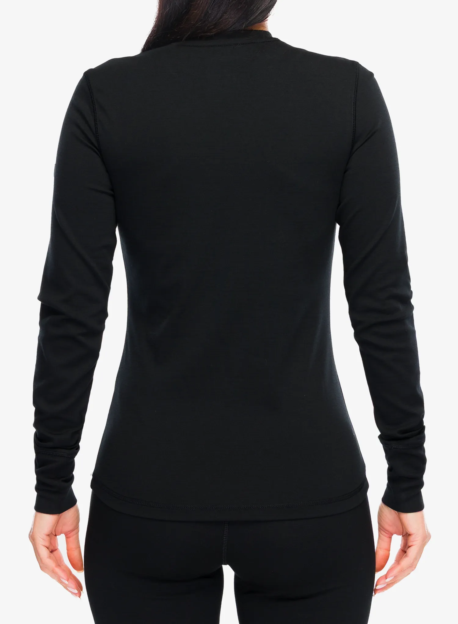 Super.natural Lux Base LS Termoaktív női felső - jet black