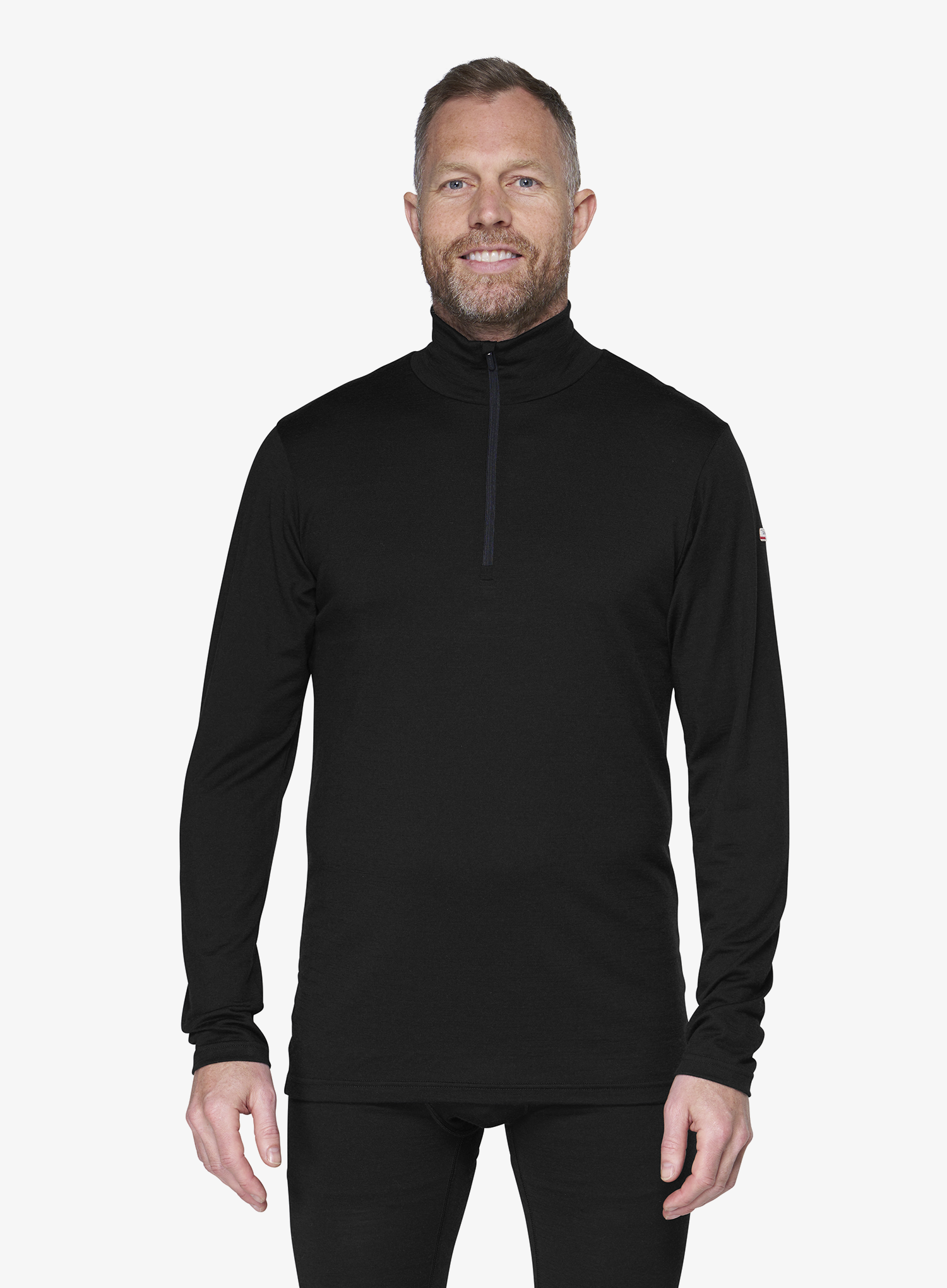 Devold Breeze Plus Merino 200 Zip Neck Termoaktív felső - black