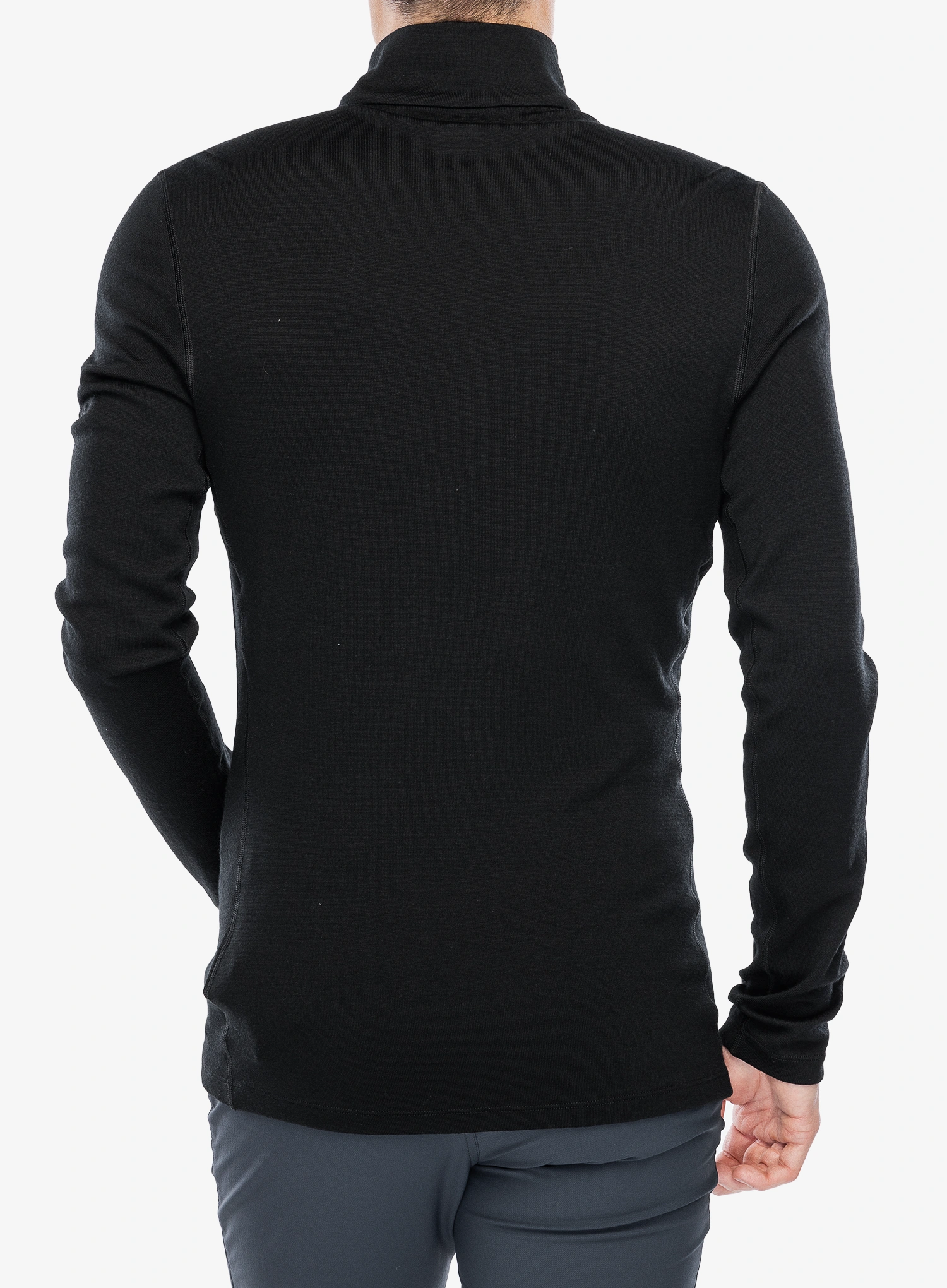 Icebreaker 260 Tech L/S Half Zip Termoaktív felső - black