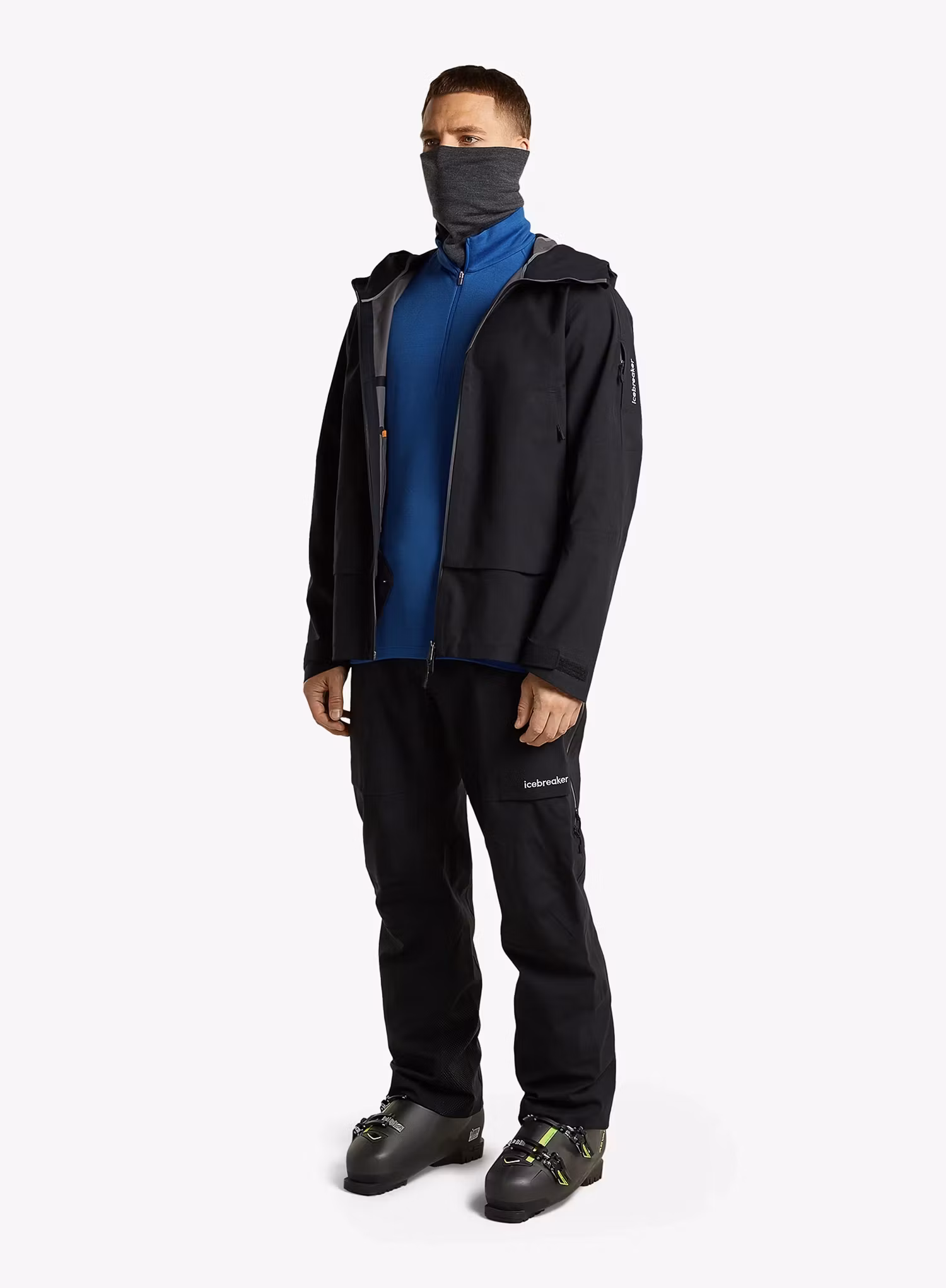 Icebreaker 260 Tech L/S Half Zip Termoaktív felső - lazurite