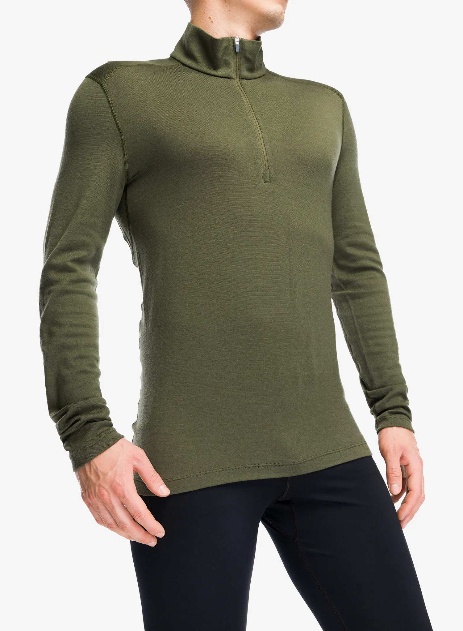 Icebreaker 260 Tech L/S Half Zip Termoaktív felső - loden