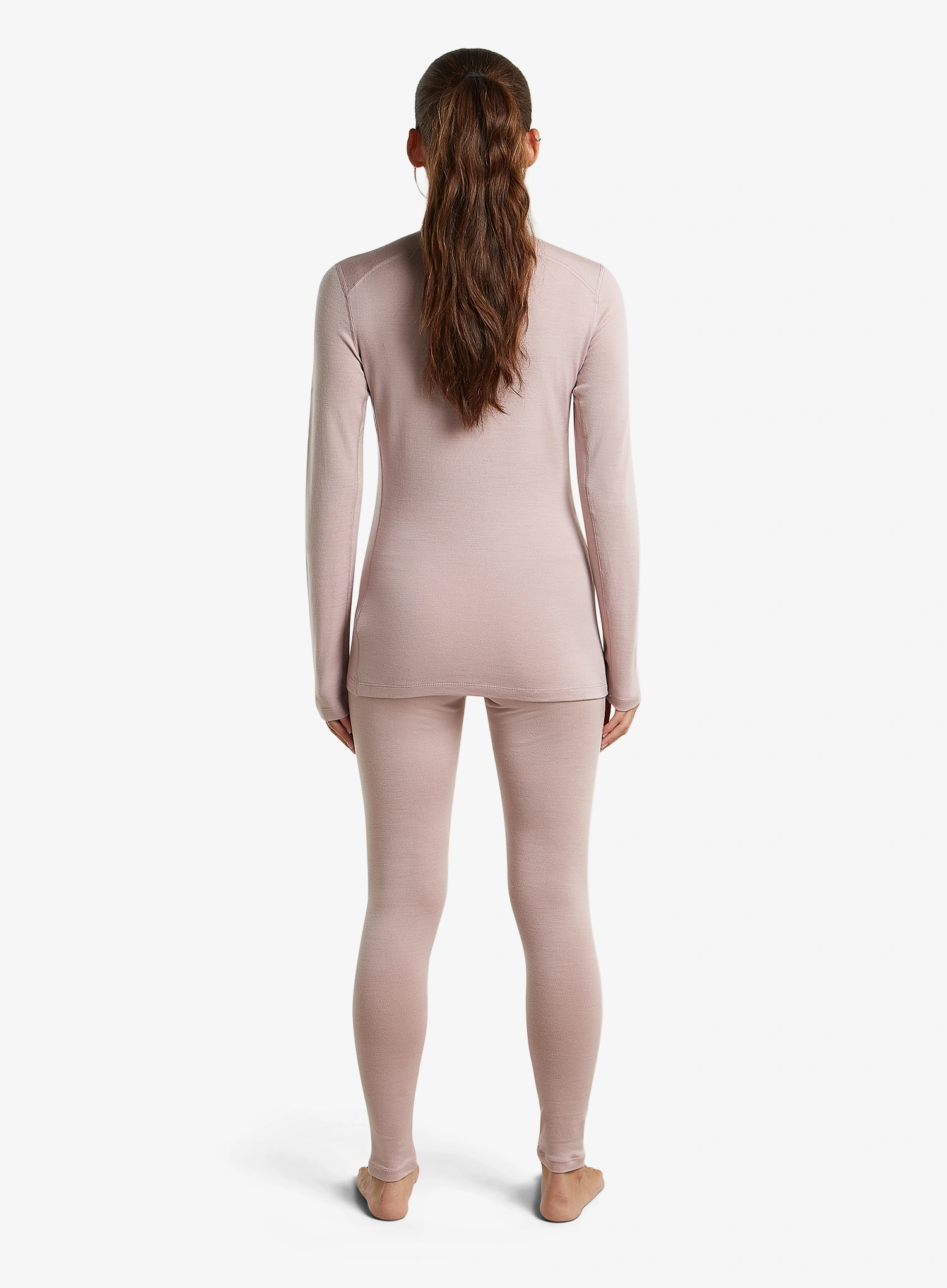Icebreaker 260 Tech L/S Half Zip Termoaktív női felső - pink quartz