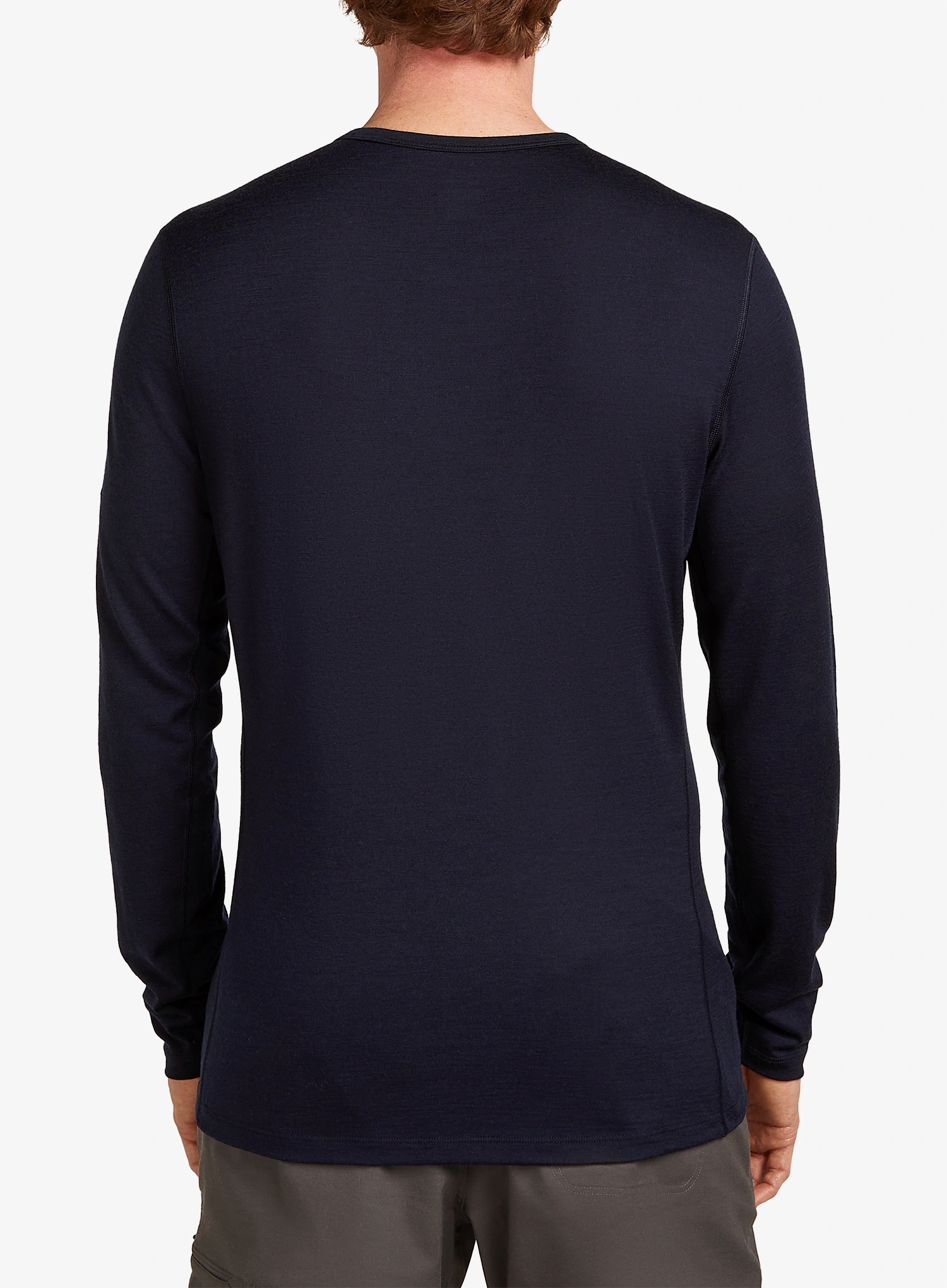 Icebreaker Merino 200 Oasis LS Crewe Elevation Line Termoaktív felső - midnight navy